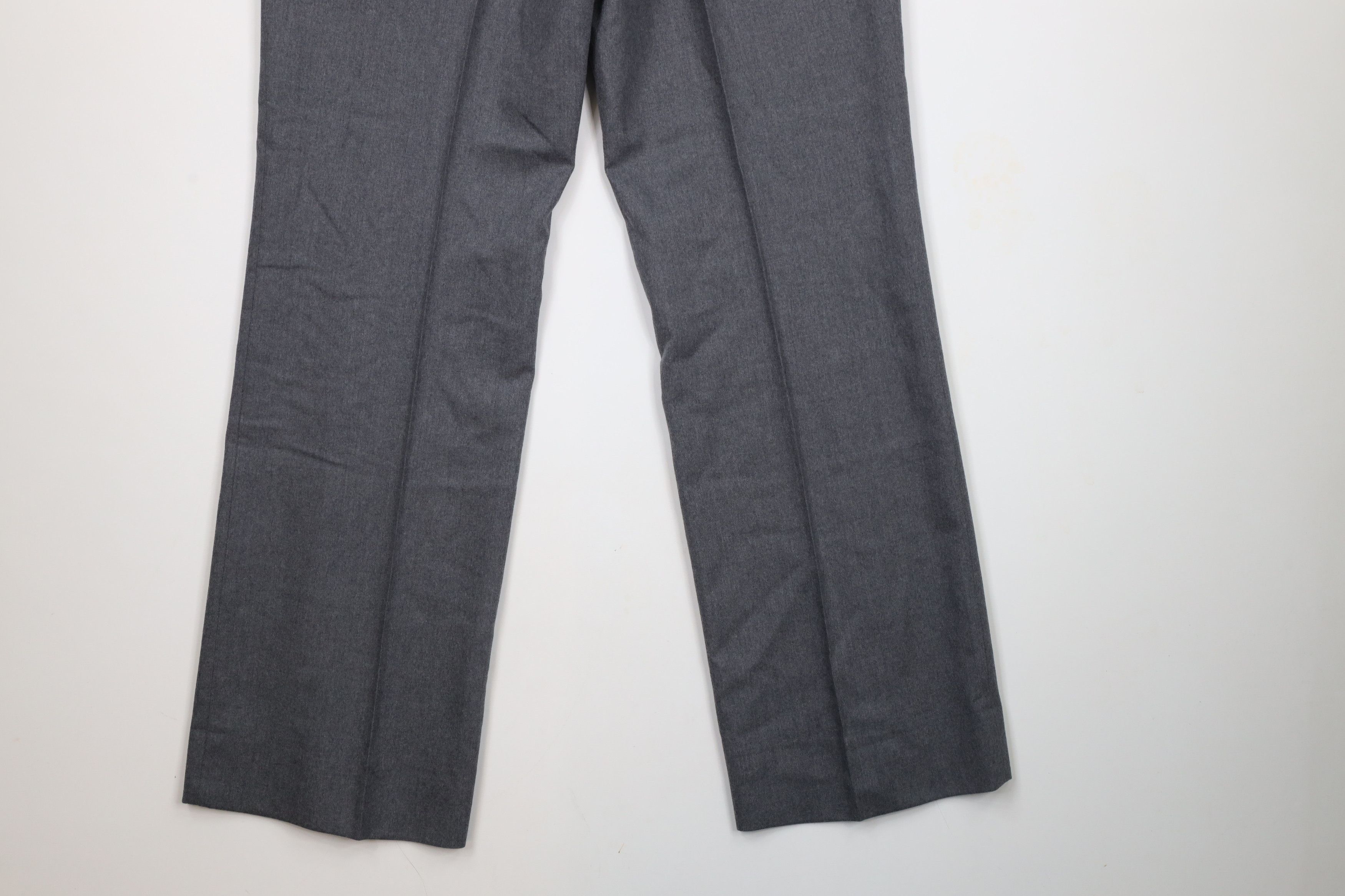 Vintage Vintage 60s 70s Streetwear Wool Bell Bottoms Pants Gray USA Size US 34 / EU 50 - 12 Thumbnail