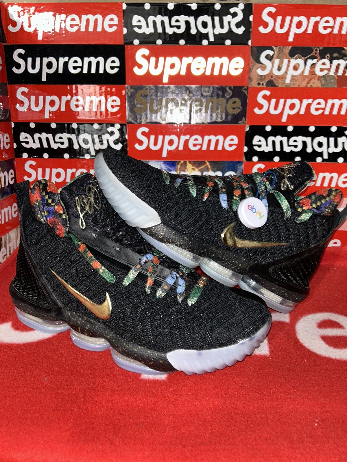 Nike NEW Nike LeBron 16 ‘Watch the Throne’ CI1518-001 size 12 NEW Size US 12 / EU 45 - 1 Thumbnail