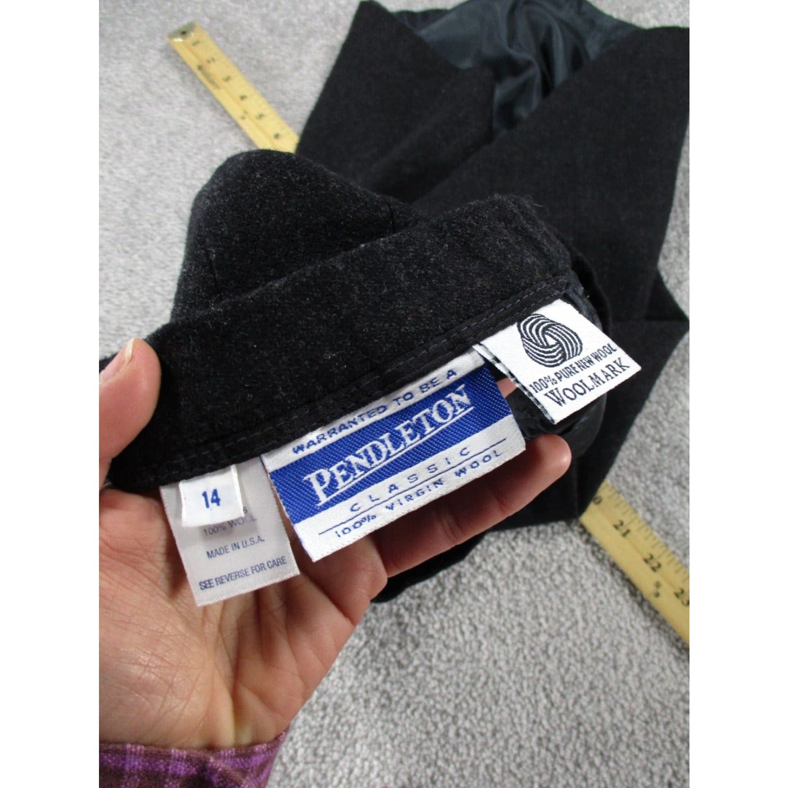 Pendleton Pendleton Women's Gray Wool Skirt 14/XL Size 36" / US 14 / IT 50 - 6 Thumbnail