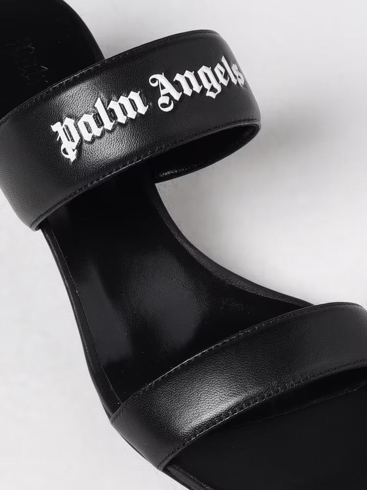 Palm Angels o1y1125 Logo Mules in Black Size US 10 / IT 40 - 3 Thumbnail