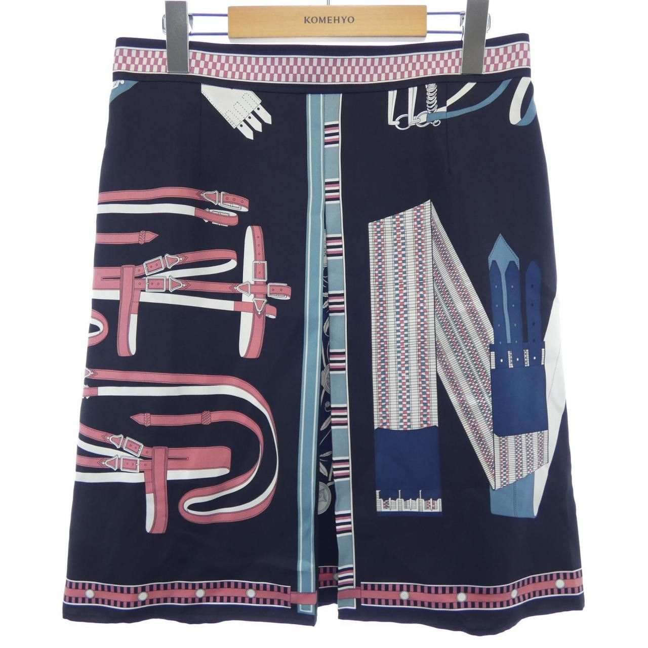 Hermes Hermes Hermes LETTRES EQUESTRES Silk Skirt Others Skirts DUTY FREE for USA Size ONE SIZE - 1 Thumbnail