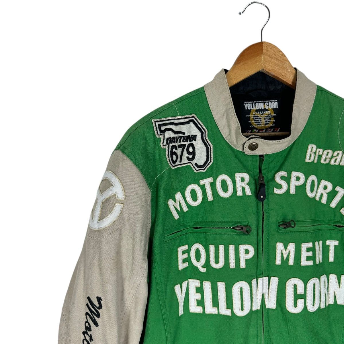 YELLOW CORN ☀️YELLOW CORN DAYTONA PADDING RACING TEAM JACKET Size US L / EU 52-54 / 3 - 4 Thumbnail