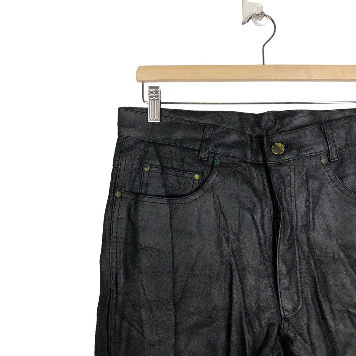 Genuine Leather 🔥90’s Genuine Leather Pants Riot Riot Franker Raff Simons Size US 32 / EU 48 - 6 Thumbnail