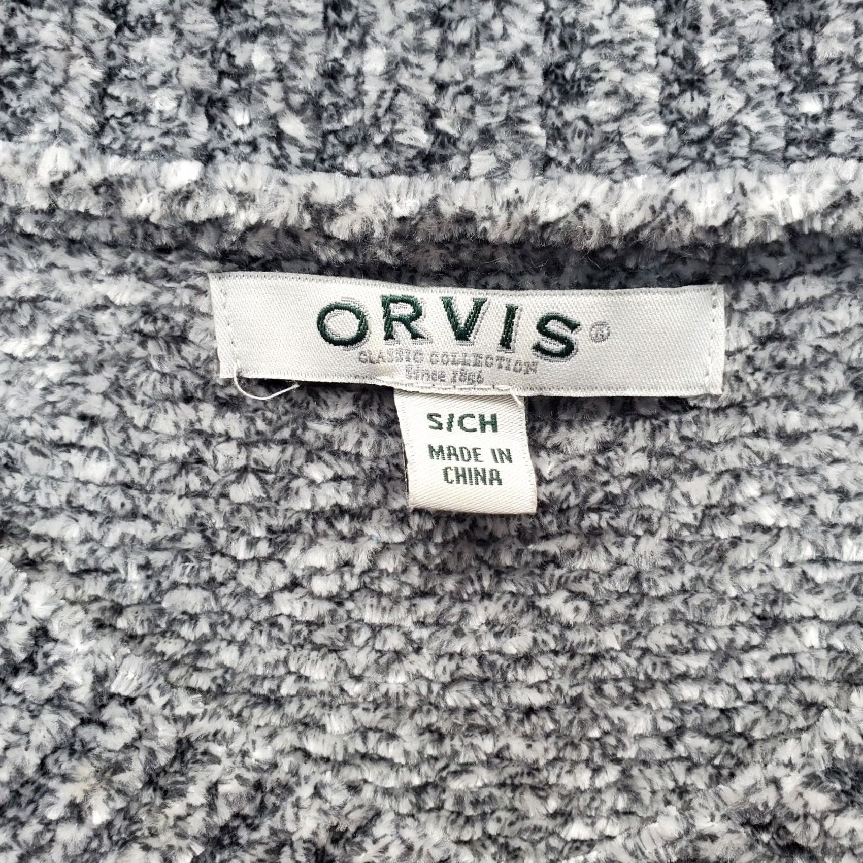 Orvis Orvis Sweater Womens Size S Gray Raglan Sleeve V-Neck Pullover High-Low Slit Knit-Cable Knitwear Casual Size S / US 4 / IT 40 - 3 Thumbnail