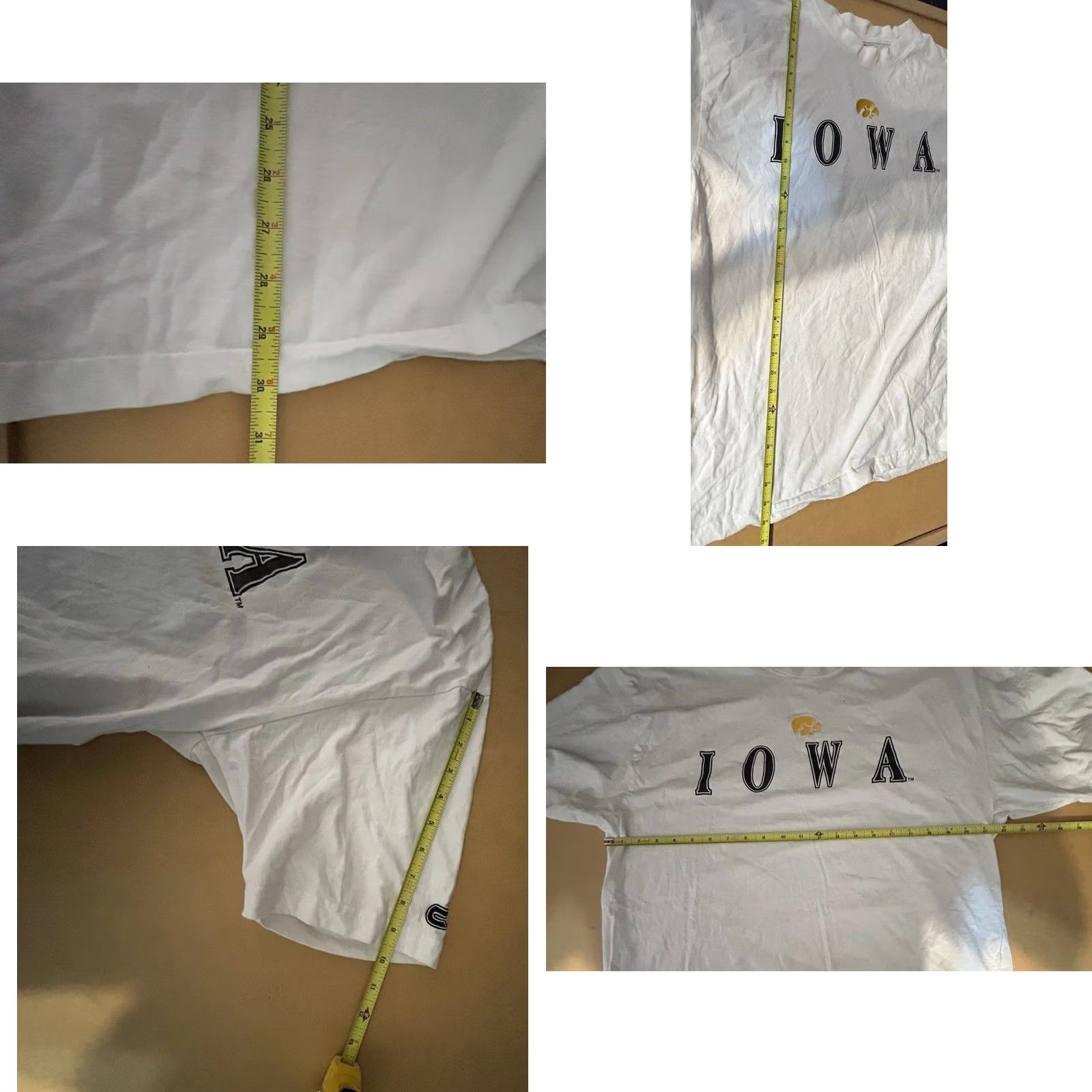 Vintage VINTAGE Colosseum Iowa Hawkeyes Shirt Men XL White Short Sleeve Crew Neck Embroidered Size US XL / EU 56 / 4 - 9 Thumbnail