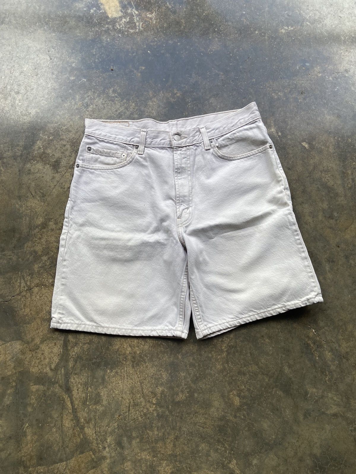 Levi's Vintage Baggy Y2K Levis Denim Tan Shorts 550 34 Size US 34 / EU 50 - 1 Thumbnail
