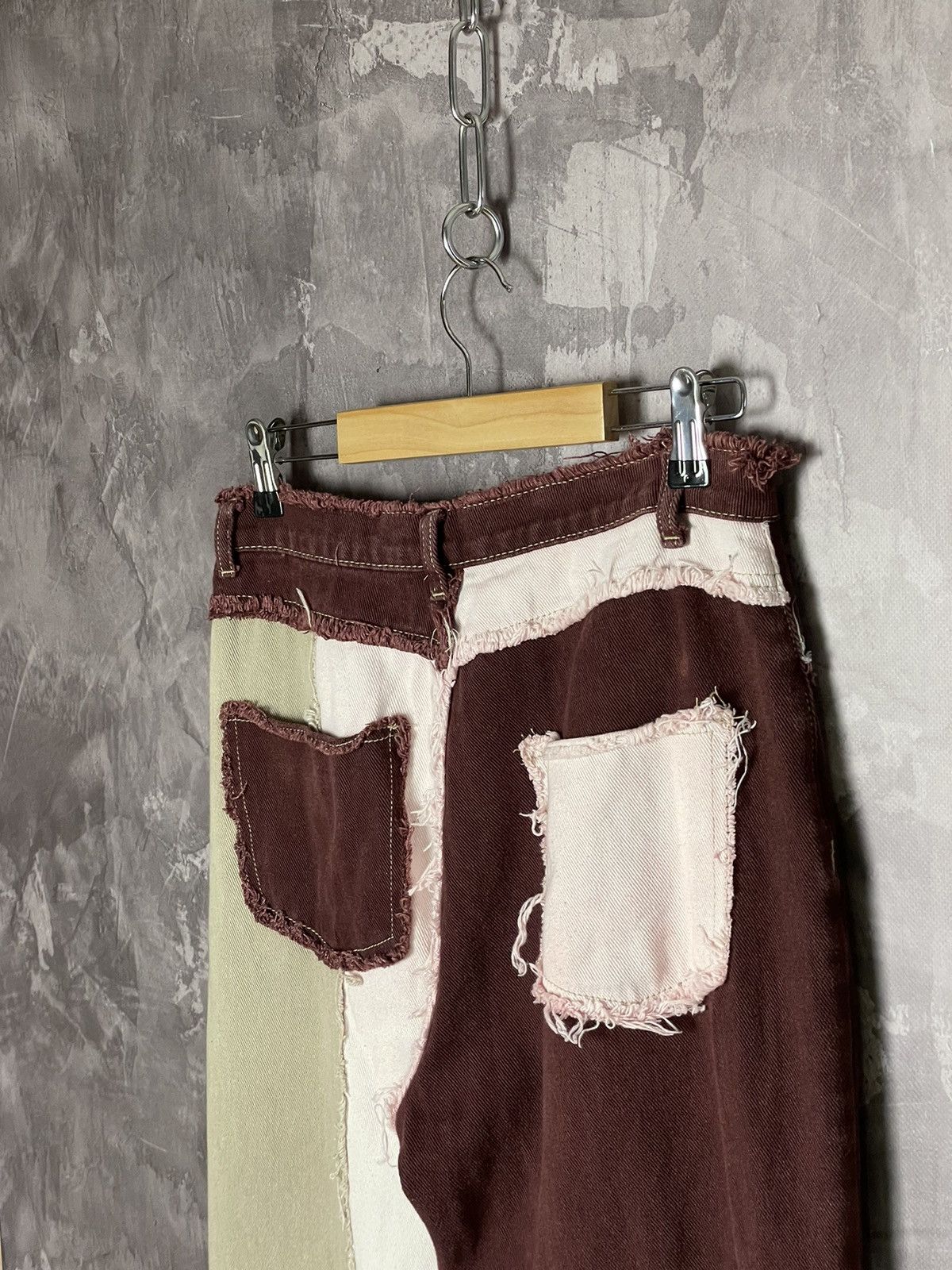 Vintage Vintage Japanese Patchwork Jeans y2k streetwear Size 28" / US 6 / IT 42 - 12 Thumbnail