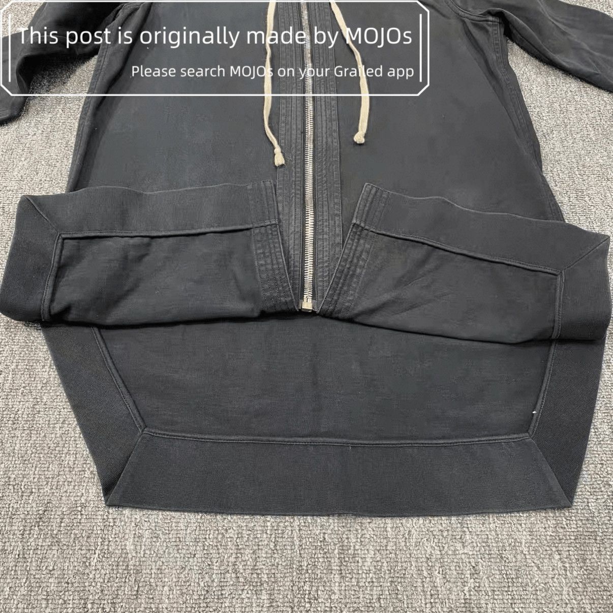 Rick Owens Rick Owens Extra Long Zip-up Hoodie mojos14501029 Size US S / EU 44-46 / 1 - 7 Thumbnail