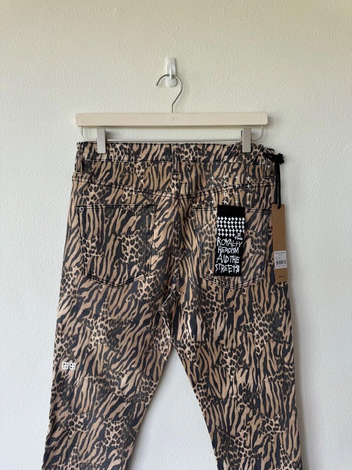 Ksubi new Ksubi mens denim jean chitch 32 zoo tiger tan brown Size US 32 / EU 48 - 6 Thumbnail