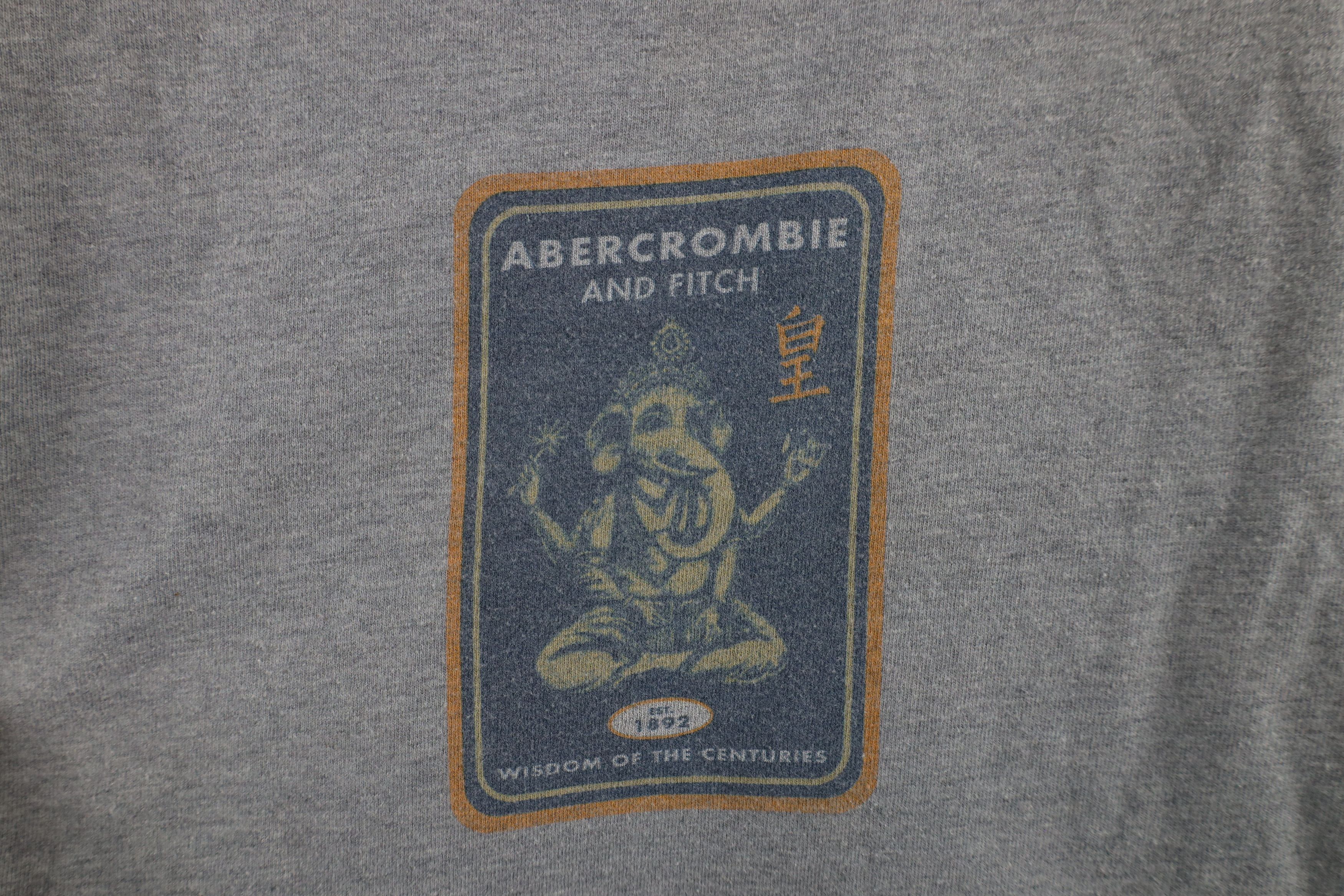 Abercrombie & Fitch × Vintage Vintage 90s Abercrombie & Fitch Long Sleeve T-Shirt Gray USA Size US M / EU 48-50 / 2 - 8 Thumbnail