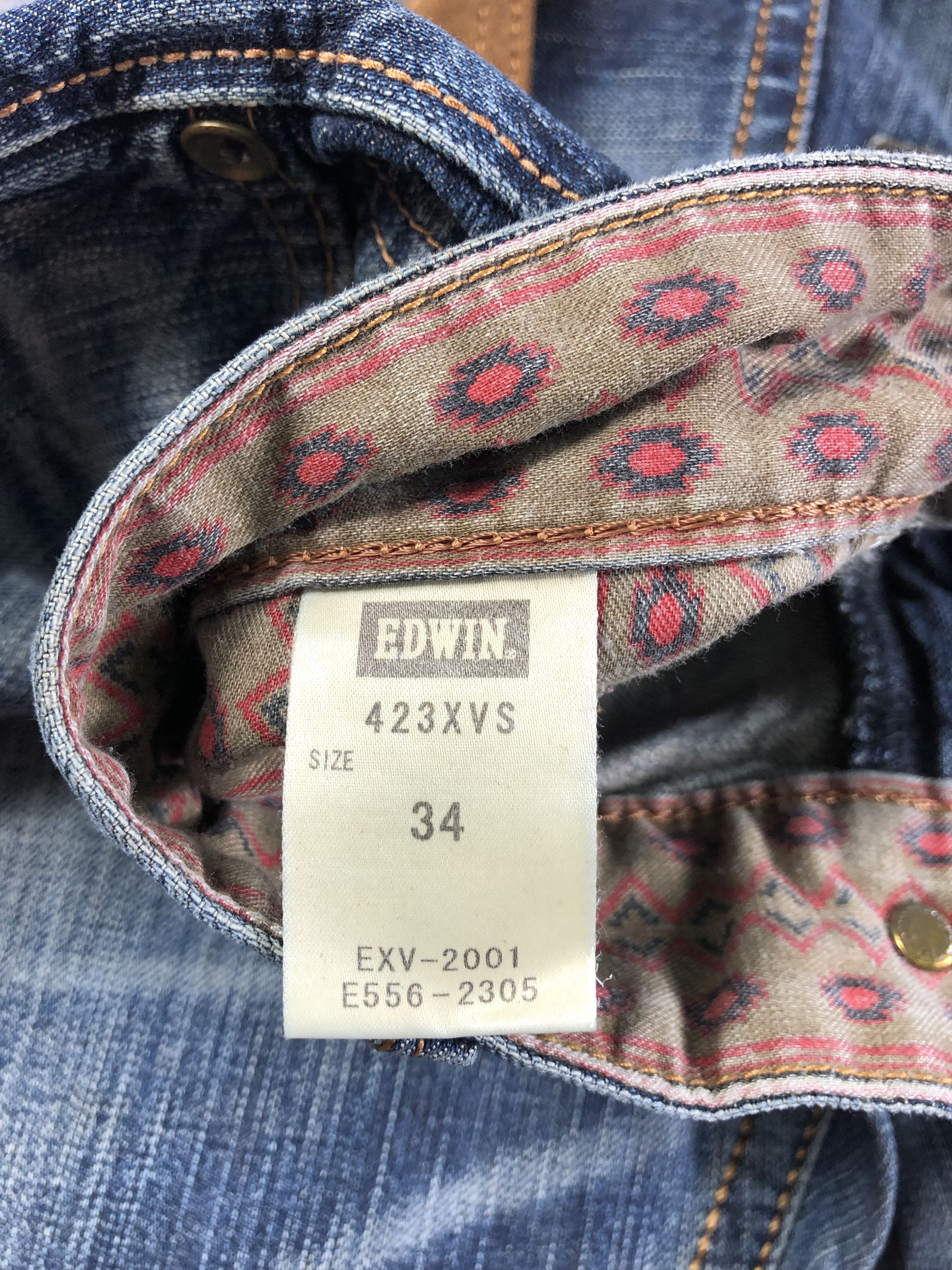 Edwin Edwin Wash Blue Denim Jeans 36x30 Size US 36 / EU 52 - 4 Thumbnail