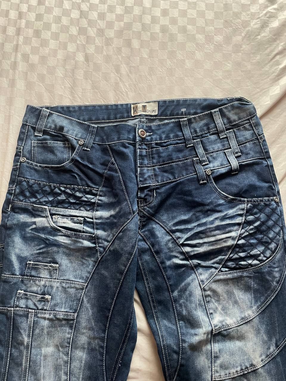 Japanese Brand Vintage Japanese Style KosmoLupo Y2K jeans Size US 38 / EU 54 - 2 Thumbnail