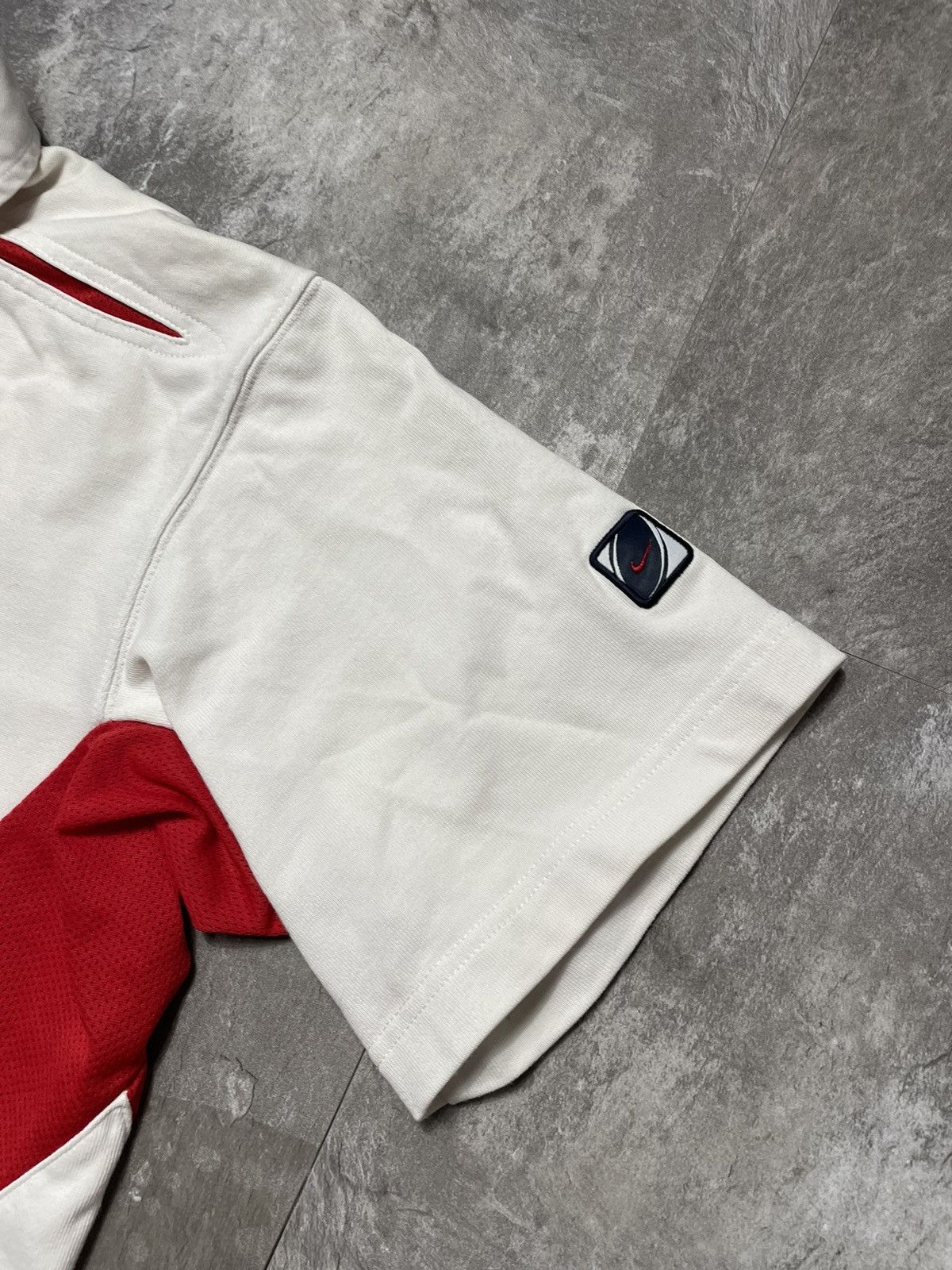 Nike Nike Vintage England Rugby 02 White Heavy Cotton Polo Shirt Size US L / EU 52-54 / 3 - 3 Thumbnail