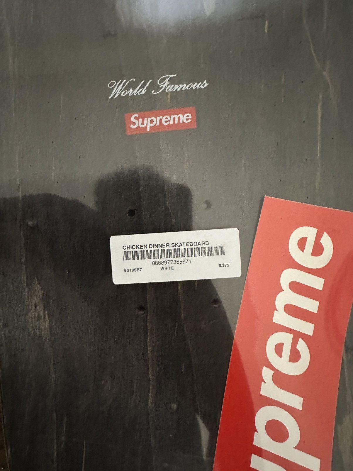 Supreme Supreme Chicken Dinner Skateboard Deck White SS18 Size ONE SIZE - 4 Thumbnail