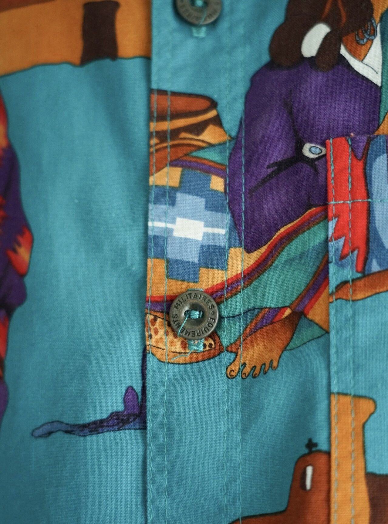 Yohji Yamamoto Yohji Yamamoto 04SS Native American Print Shirt Size US L / EU 52-54 / 3 - 5 Thumbnail