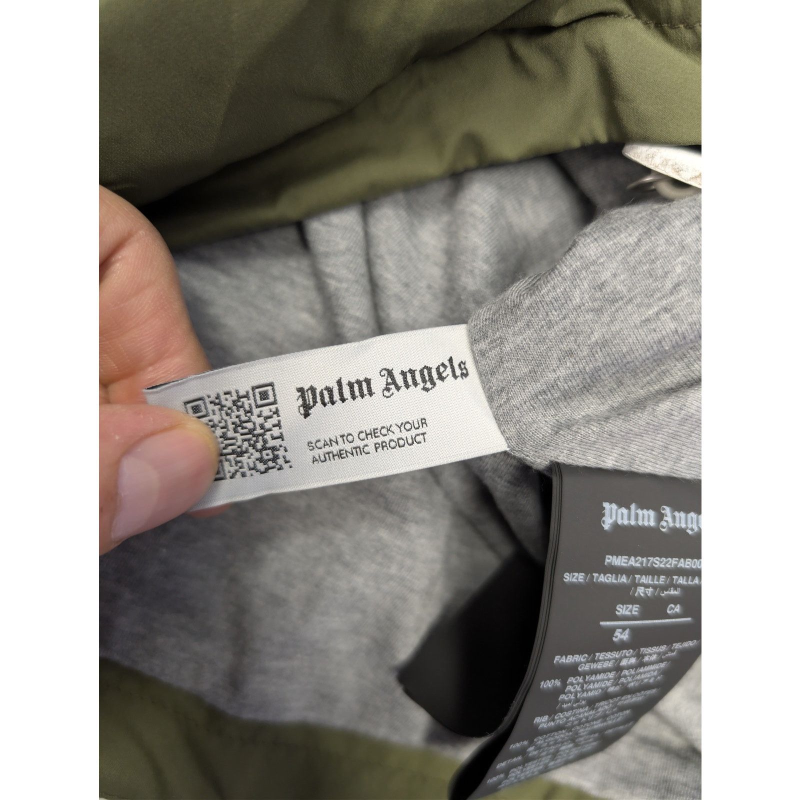 Palm Angels o1rshd1 Classic Logo Vest in Military Green / Off White Size US L / EU 52-54 / 3 - 21 Thumbnail