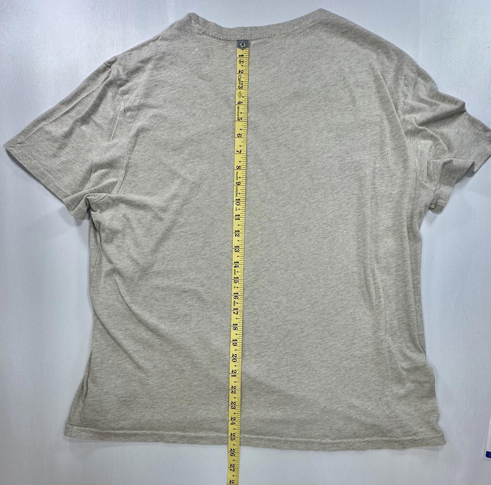 Polo Ralph Lauren Polo Ralph Lauren V-Neck Embroidered T-Shirt Brown Mens L Size US L / EU 52-54 / 3 - 3 Thumbnail