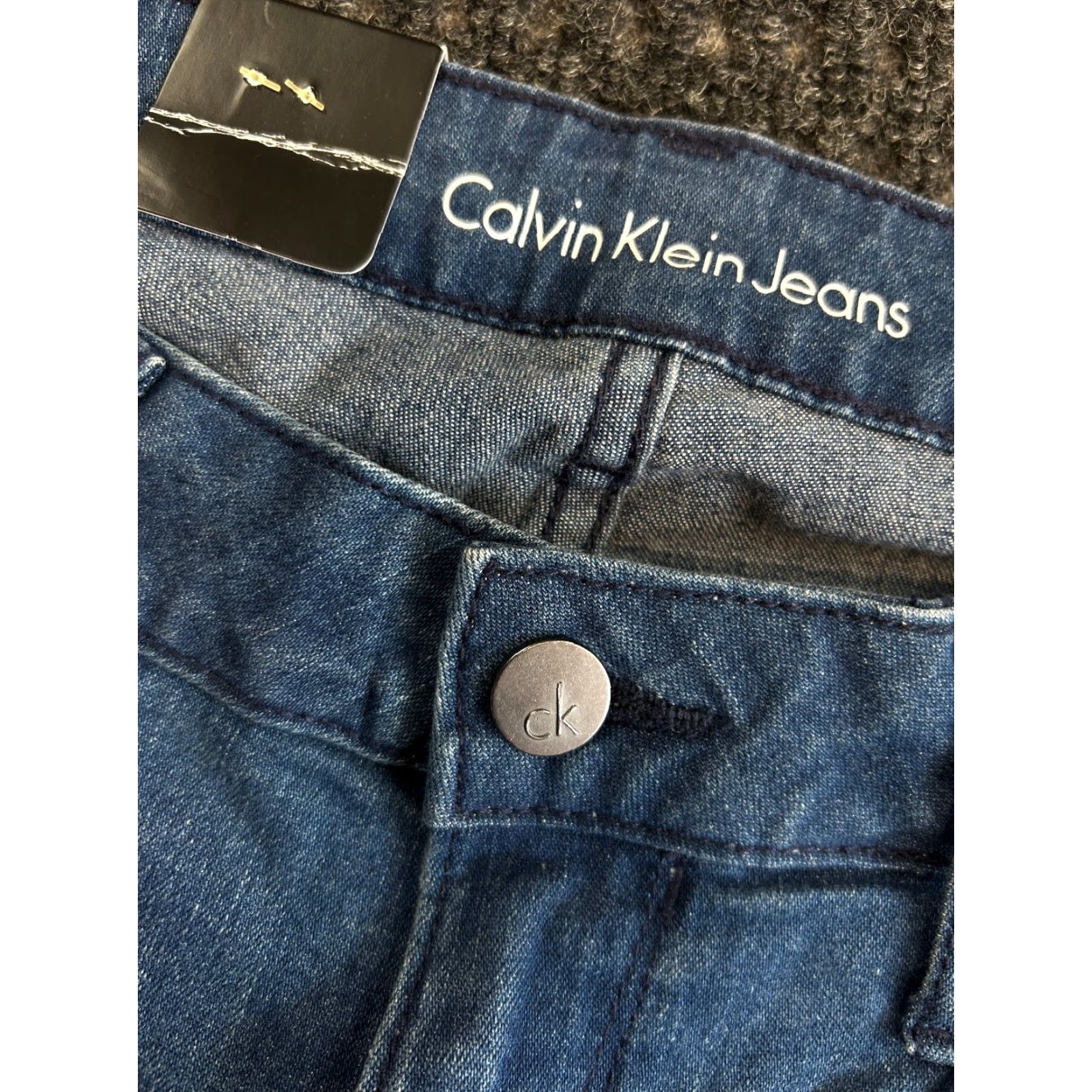 Calvin Klein Calvin Klein Jeans Ultimate Skinny Womens 12 Jeans 30 Blue Slim Fits 5-Pocket Logo ClassicCore Minimalist Fashion Denim Stretch Skinny 360 Star Blue Size 34" / US 12 / IT 48 - 3 Thumbnail