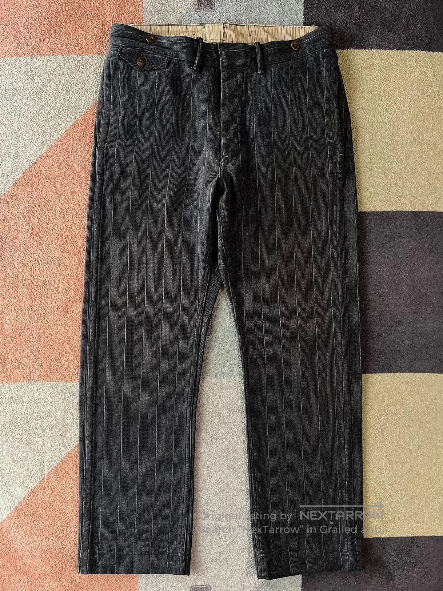 RRL Ralph Lauren RRL Striped Double RL Pants. Size US 32 / EU 48 - 1 Thumbnail