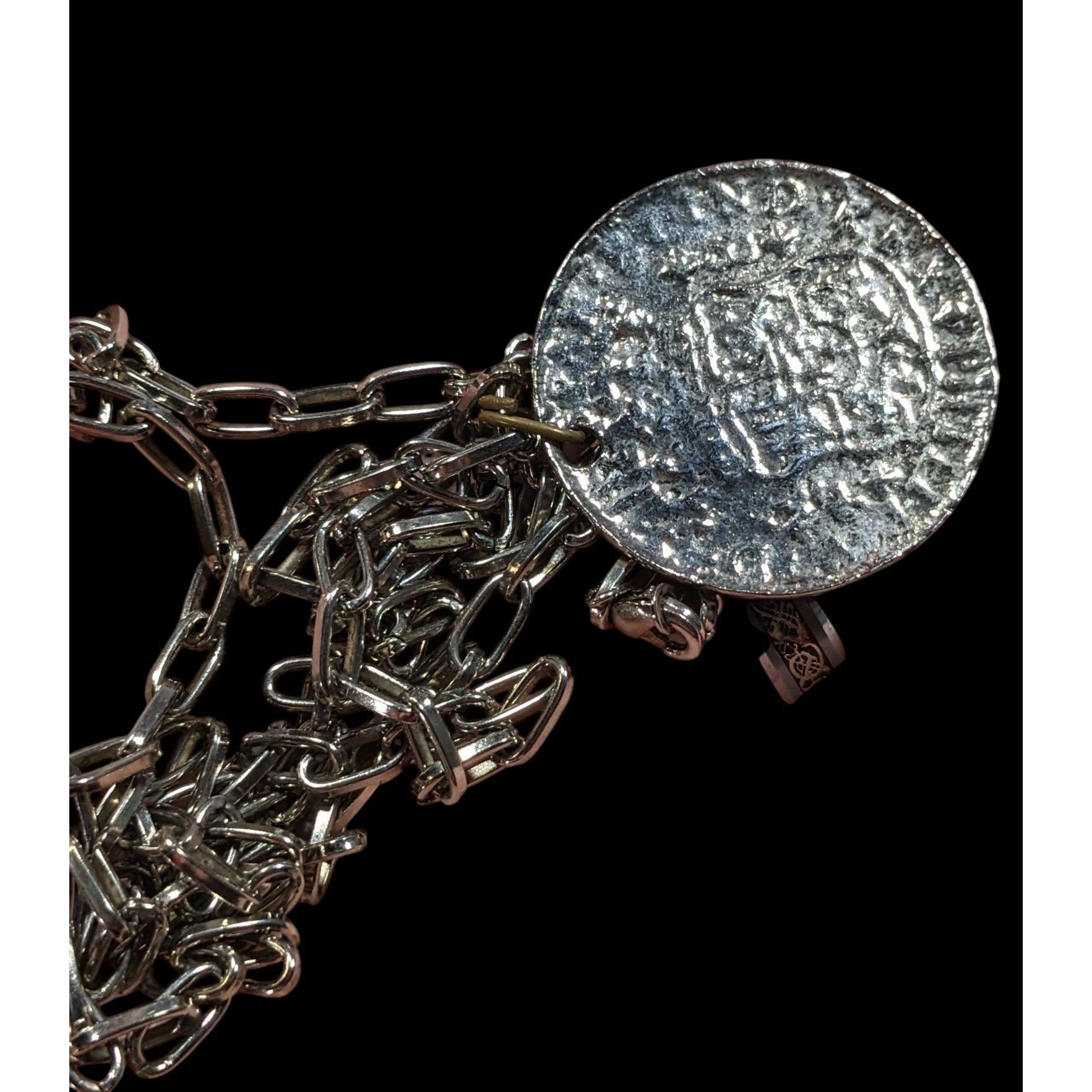 Other Replica Ancient Coin Silver Tone Pendant Necklace Size ONE SIZE - 7 Thumbnail