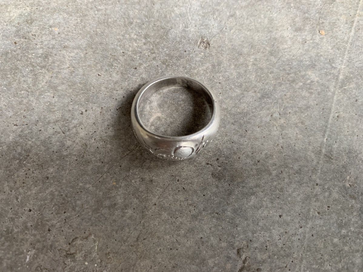 Sterling Silver 10gram Flower Grave Silver Ring 925 size 16 Size ONE SIZE - 4 Thumbnail