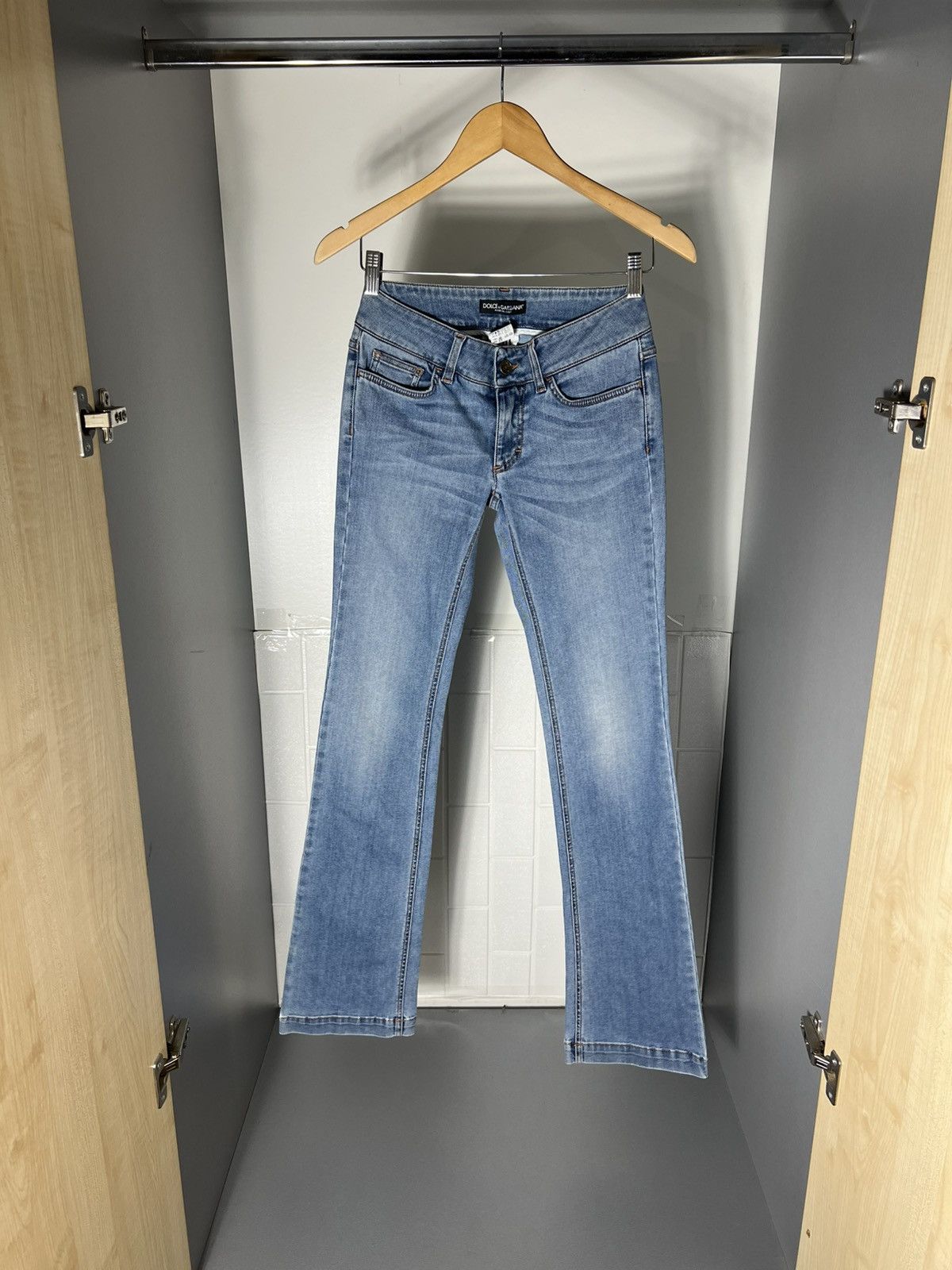 Dolce & Gabbana VINTAGE DOLCE & GABBANA ITALIAN DESIGNER DENIM JEANS Y2K 90s Size 26" / US 2 / IT 38 - 6 Thumbnail