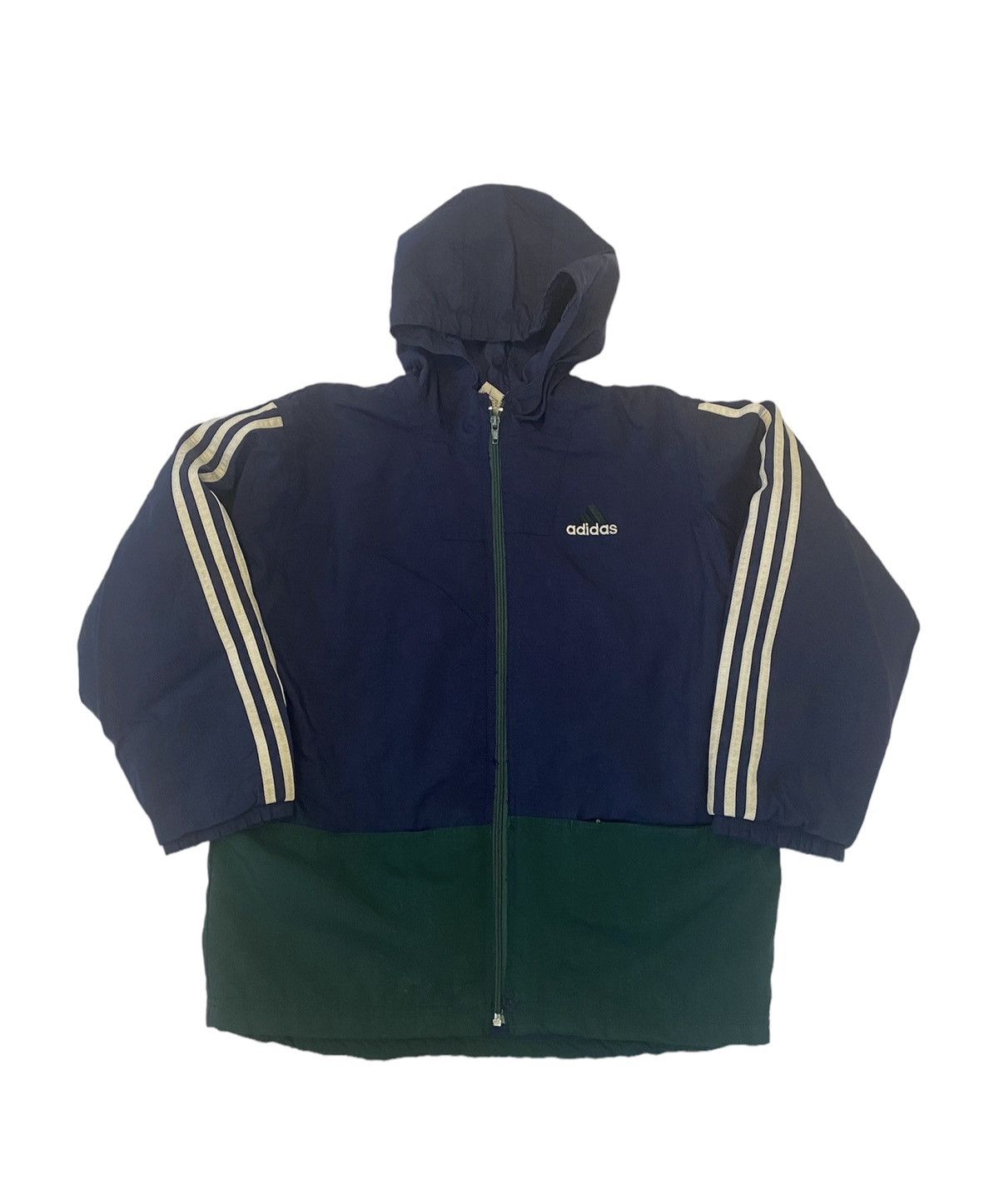 Adidas × Vintage Vintage 90’s Y2K Purple & Green Crazy Adidas Puffer S Size US S / EU 44-46 / 1 - 1 Thumbnail