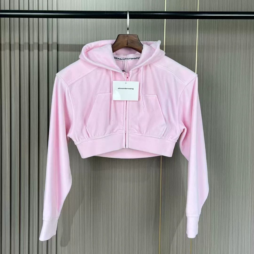 Alexander Wang pink alexander wang cropped hoodie Size XS / US 0-2 / IT 36-38 - 1 Thumbnail