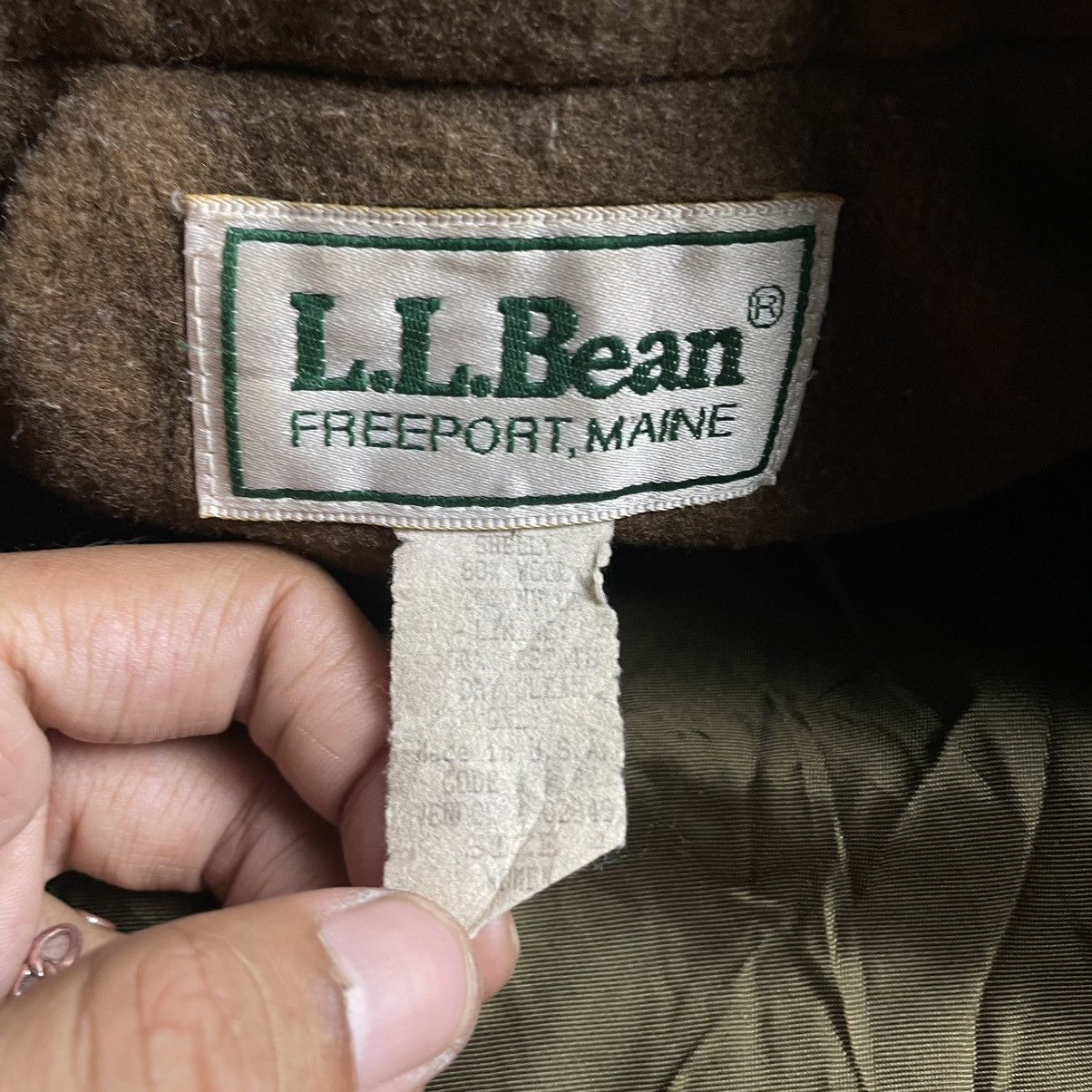 L.L. Bean 🇯🇵 VINTAGE LL BEAN WOOL LONG COAT JACKET Size US L / EU 52-54 / 3 - 7 Thumbnail