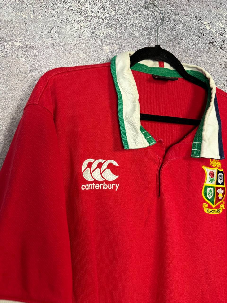 Canterbury of New Zealand Men's Red British Irish Lions Rugby Jersey Canterbury Size US XXL / EU 58 / 5 - 7 Thumbnail