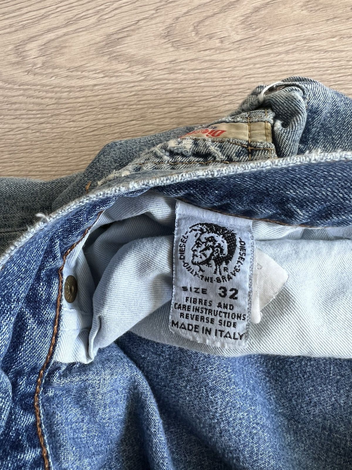 Diesel × Vintage Vintage Diesel Basic Denim Jeans Faded Worn 90s Y2K 2000s Size US 32 / EU 48 - 6 Thumbnail