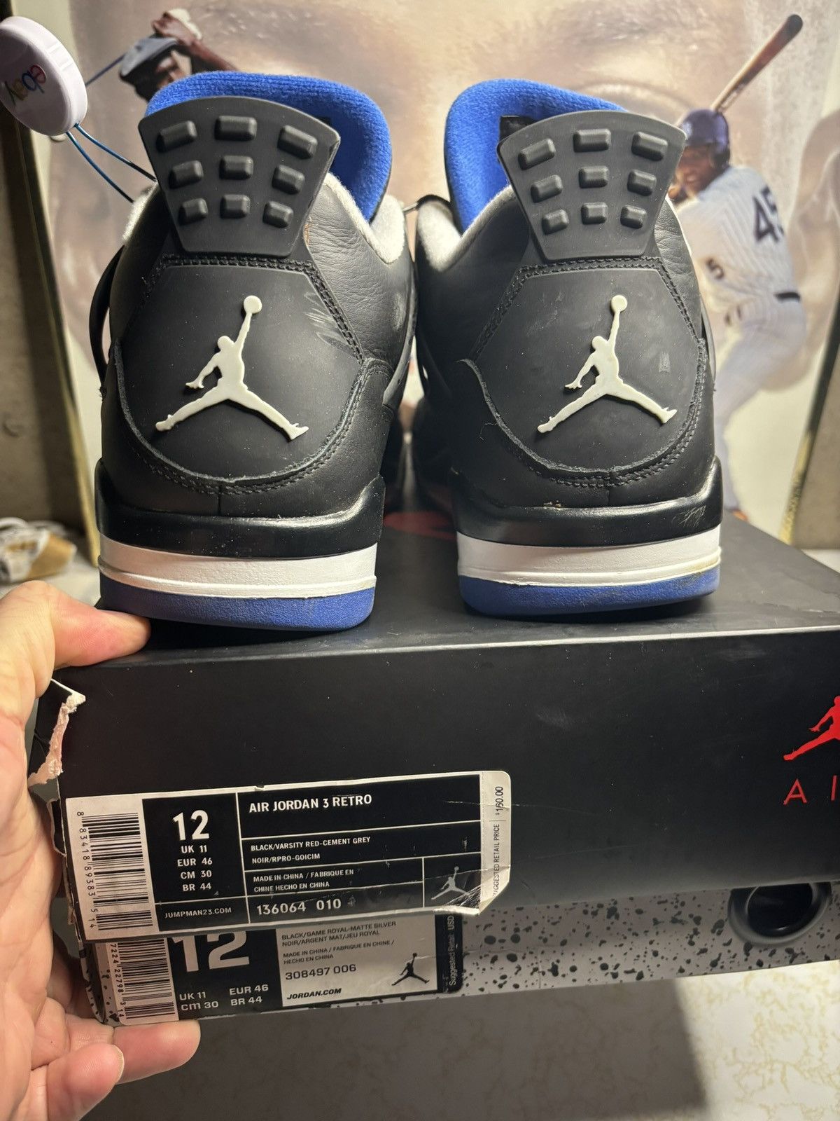 Jordan Brand Air Jordan 4 Retro Motorsports Alternate 2017 Size US 12 / EU 45 - 7 Thumbnail
