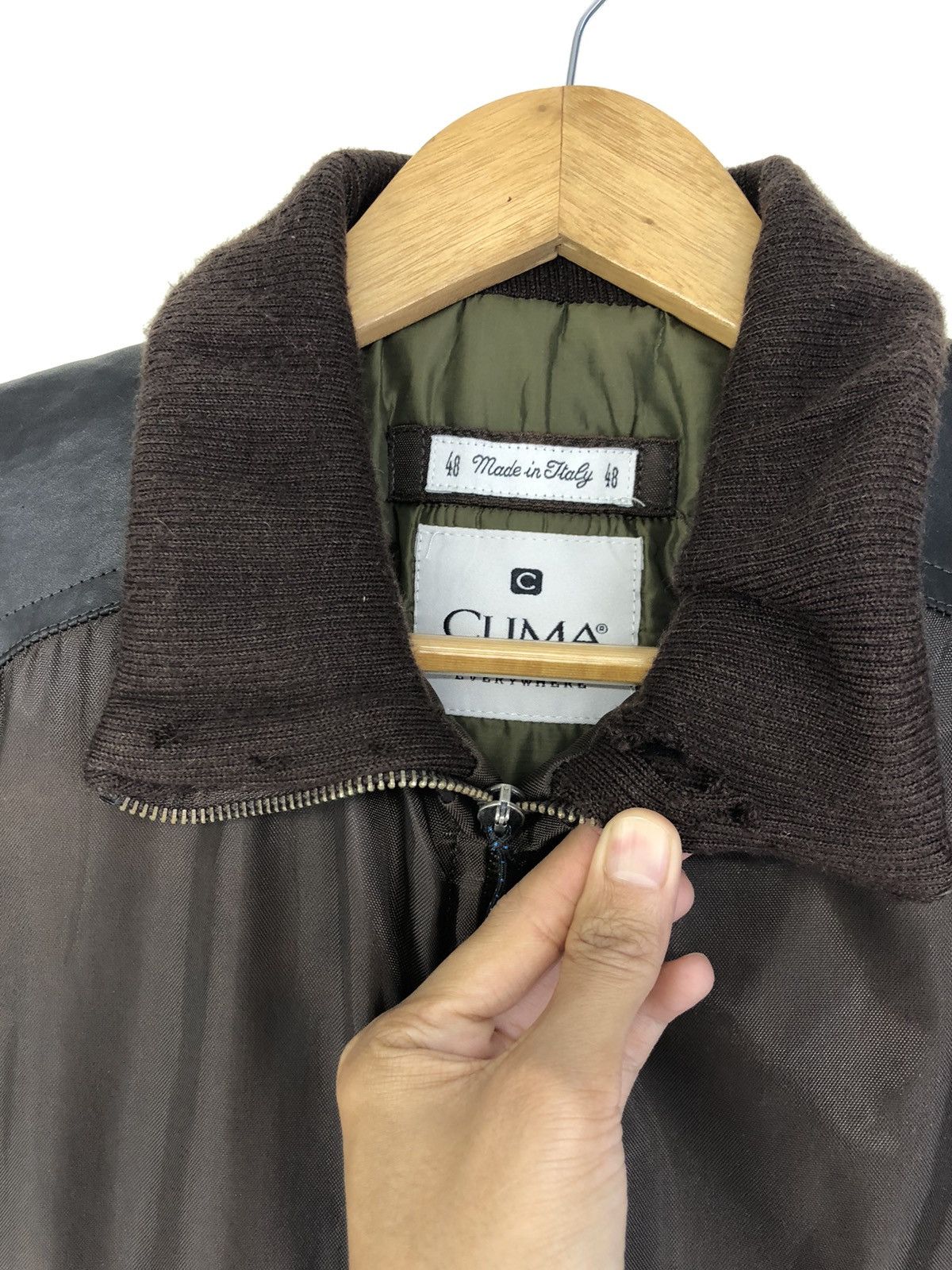 Vintage Vintage Clima Leather Shoulder Vest Jacket Size US L / EU 52-54 / 3 - 5 Thumbnail