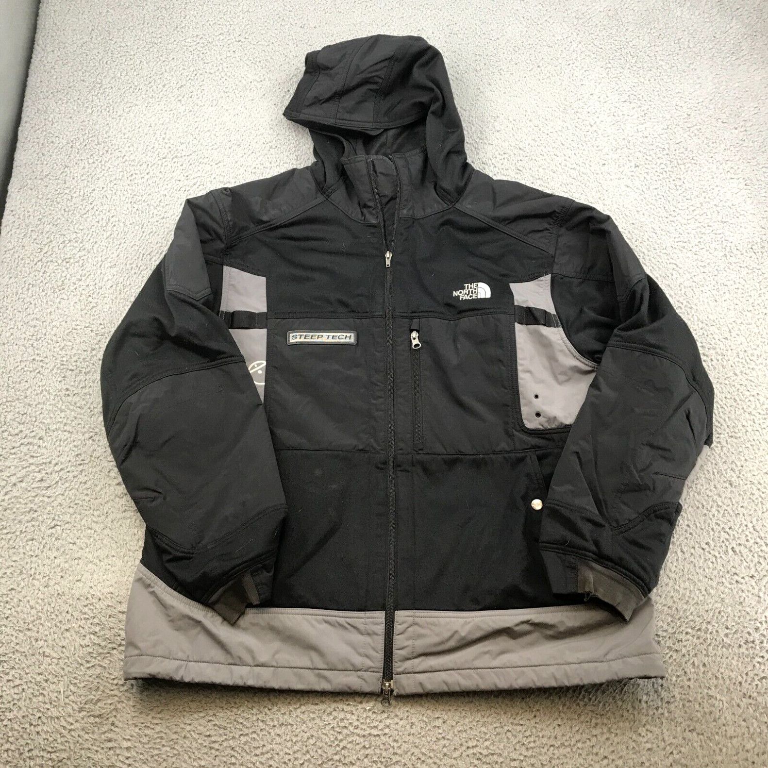 image of The North Face Steep Tech Jacket Adult XL Black Heavyweight Hoodie 47607 in White, Men's