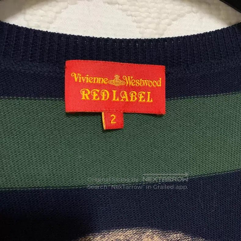 Vivienne Westwood Vivienne Westwood Skull and Saturn Green Striped Cardigan Size M / US 6-8 / IT 42-44 - 7 Thumbnail