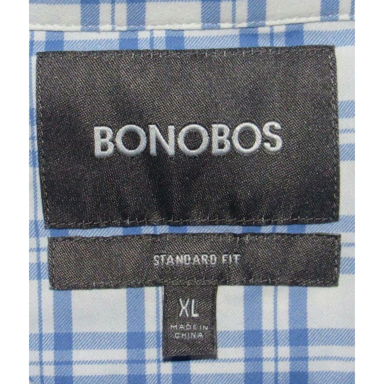 Bonobos MENS BONOBOS Blue White Nylon Spandex Longsleeve Performance Shirt XL Shirt Mens Size US XL / EU 56 / 4 - 3 Thumbnail