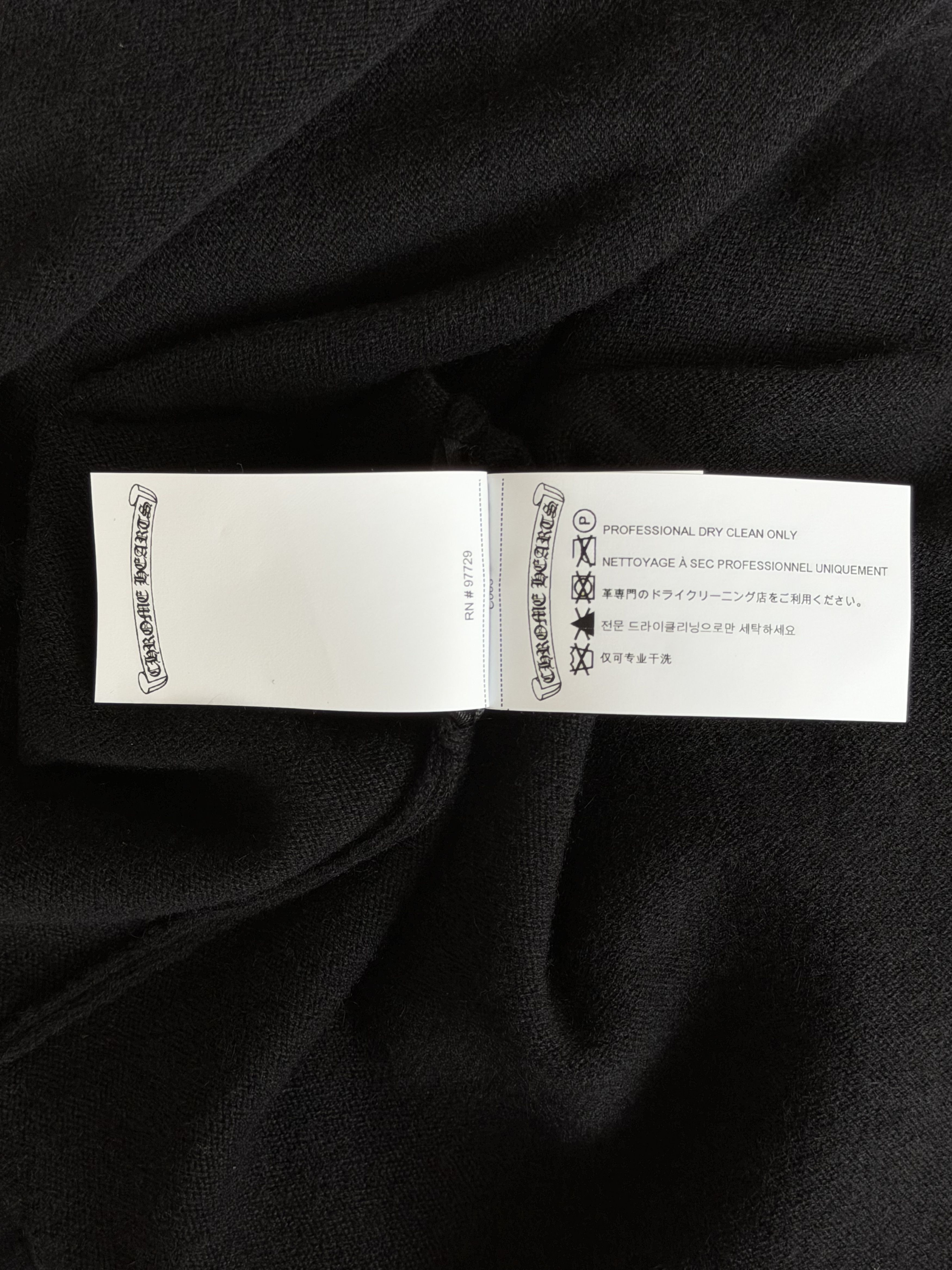 Chrome Hearts Black Embroidered Cross Women's Cashmere Sweater Size M / US 6-8 / IT 42-44 - 5 Thumbnail