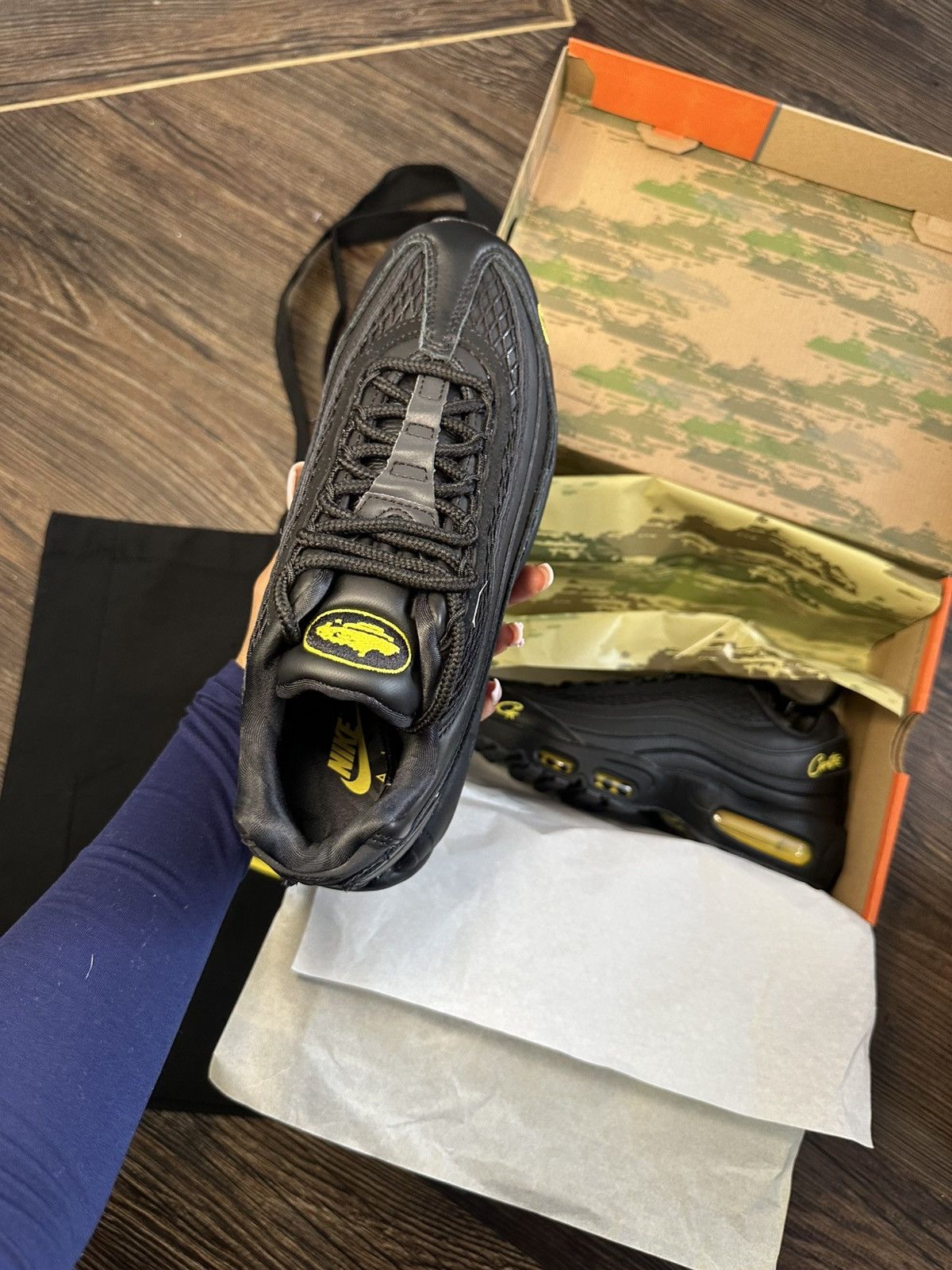 Corteiz × Nike Corteiz X Nike Air Max 95 “Honey Blacks” Size US 8 / EU 41 - 5 Thumbnail