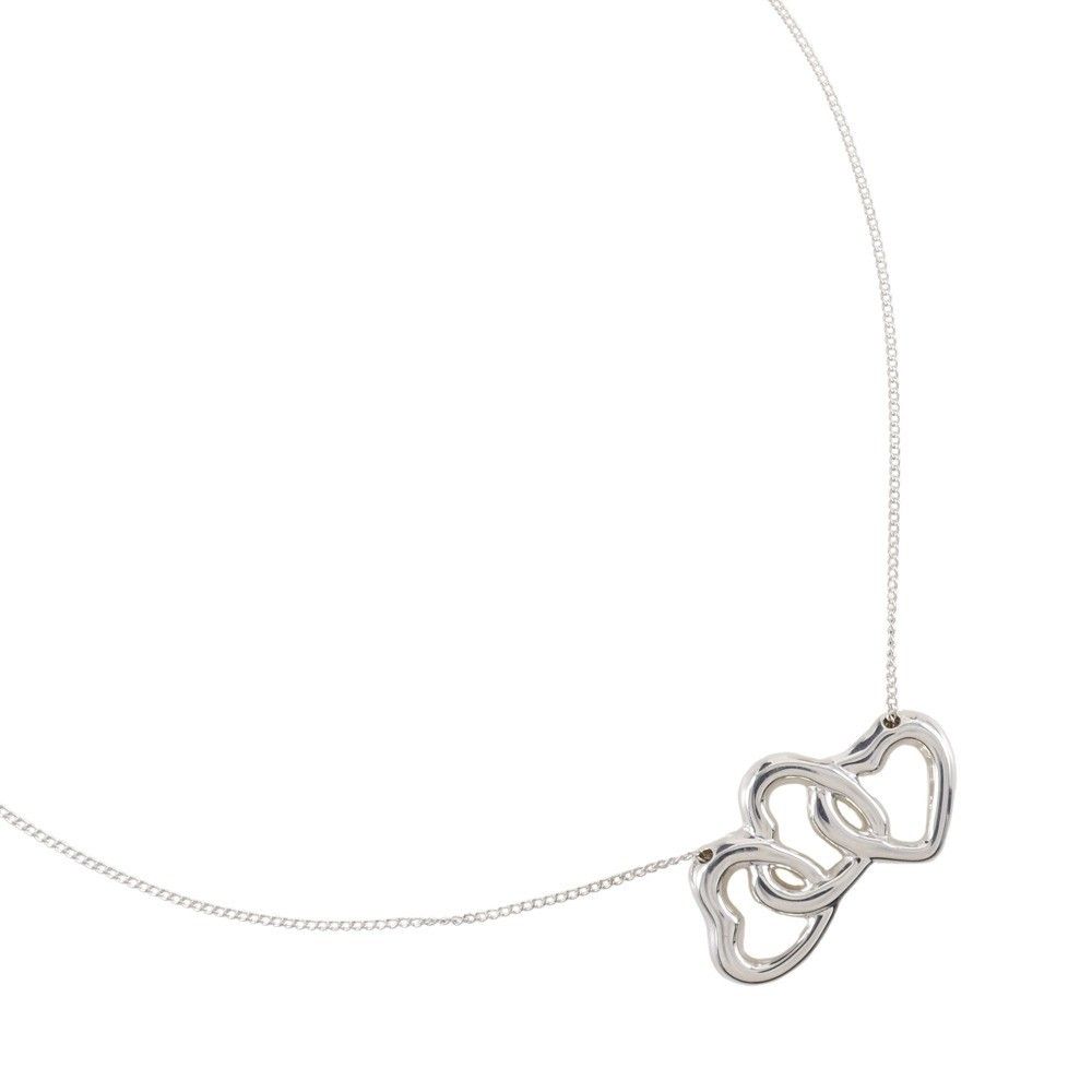 Tiffany & Co. Tiffany & Co. Triple Heart Pendant Necklace Sterling Silver Size ONE SIZE - 1 Thumbnail
