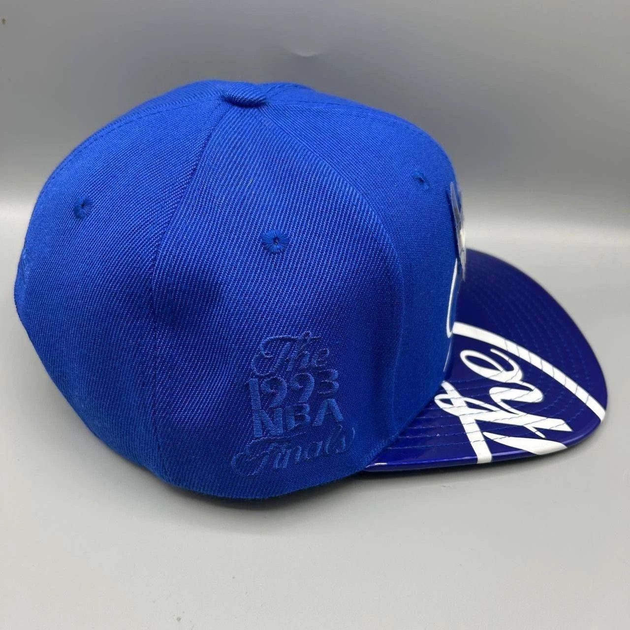 Mitchell & Ness Chicago Bulls NBA Hat Men Blue The Finals Snap Back Cap New Size ONE SIZE - 4 Thumbnail