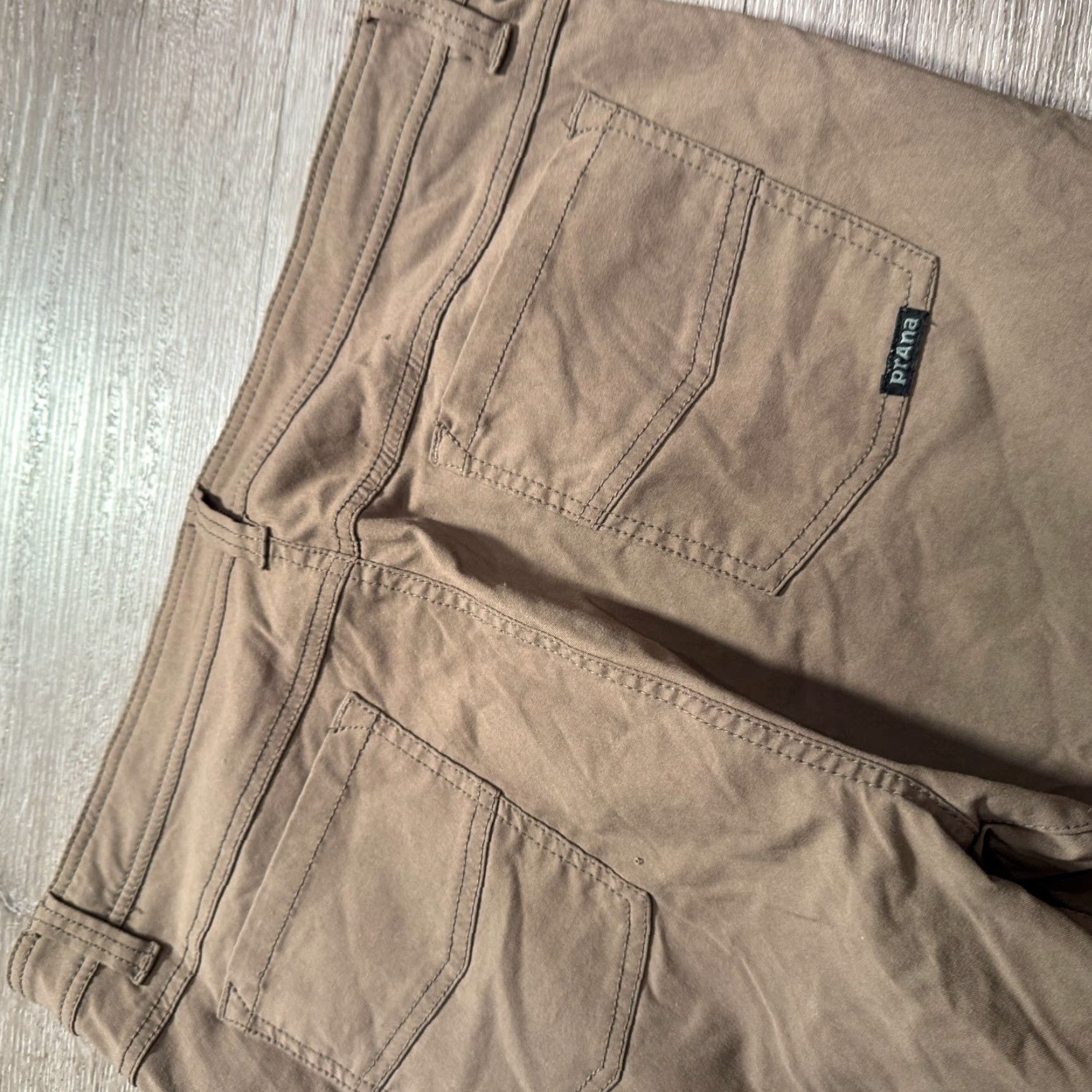 Prana prAna Pants Mens 36 Beige Hiking Nylon Stretch Quick Dry Outdoor Climbing 36x29 Khakis Slim Pockets Adjustable Waist Beig e Outdoor Mens Size US 36 / EU 52 - 6 Thumbnail