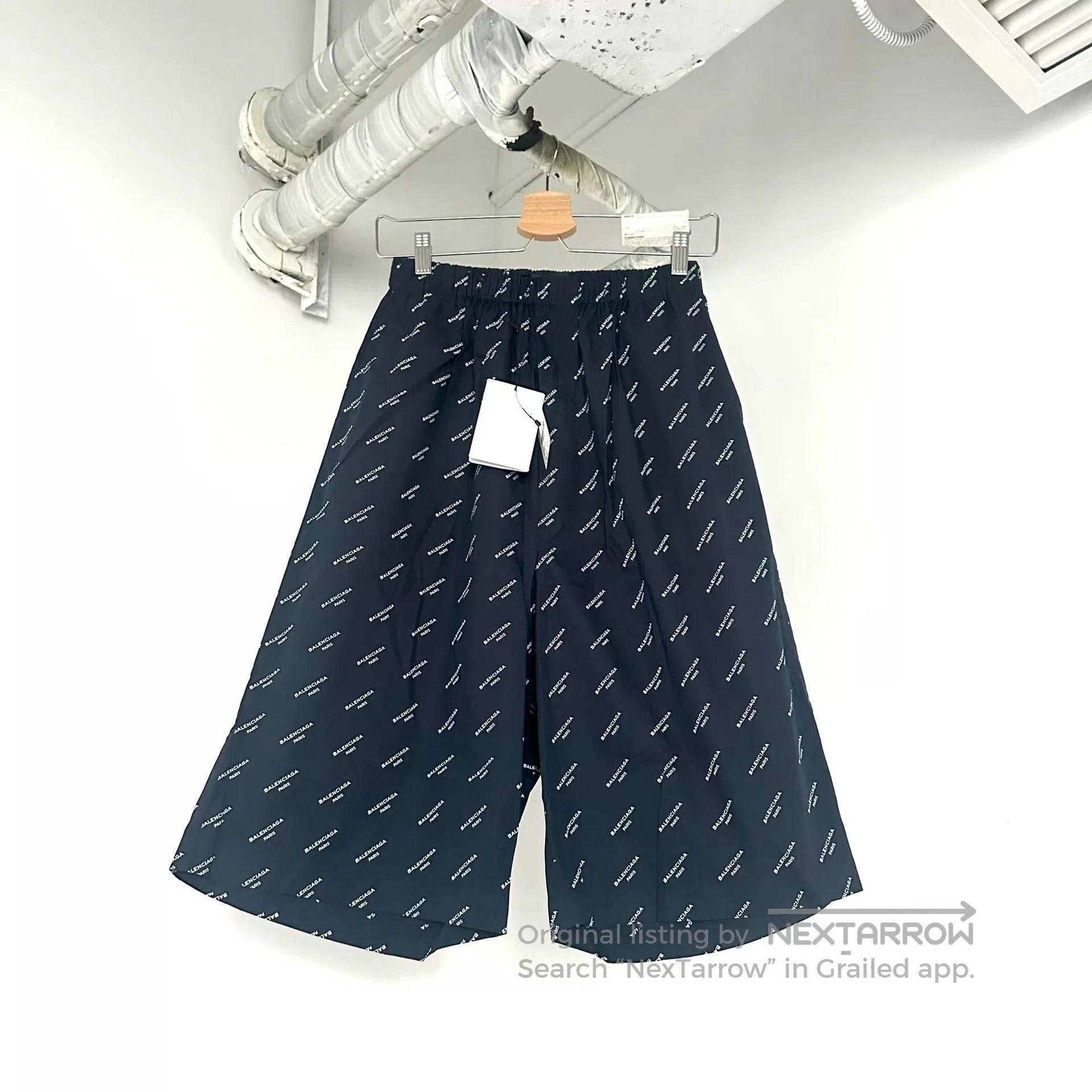 Balenciaga Balenciaga Blue Logo Print Shorts. Size US 30 / EU 46 - 1 Thumbnail