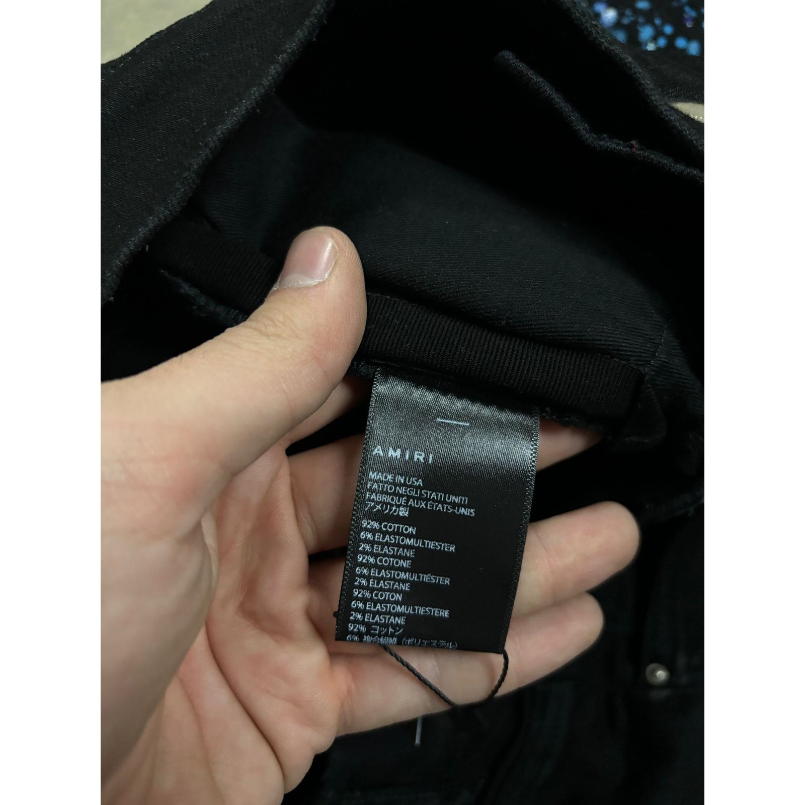 Amiri Amiri Jeans Black Rhinestone Used 32 Size US 32 / EU 48 - 3 Thumbnail