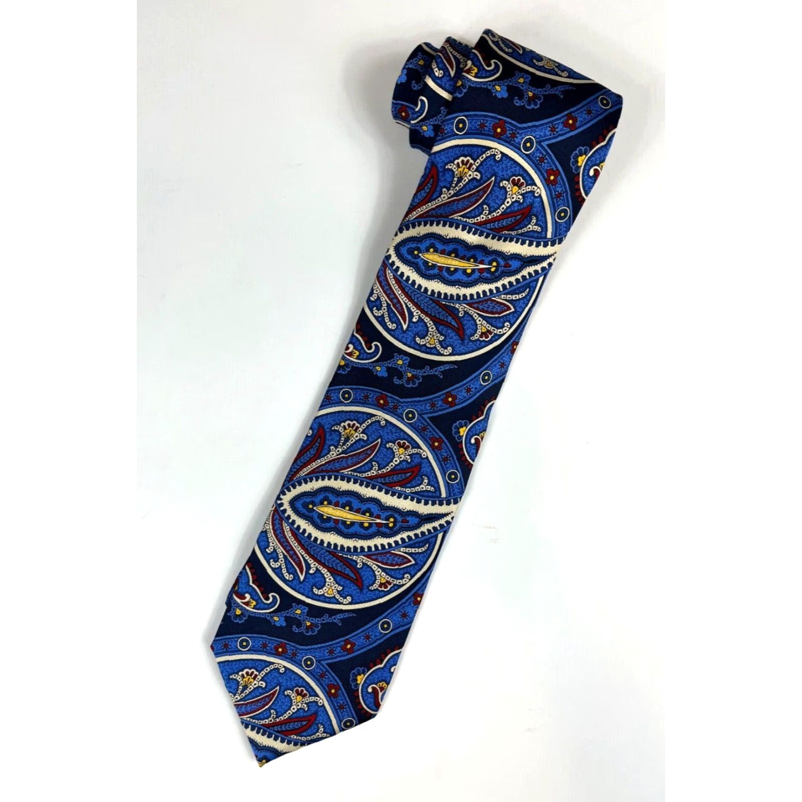 Ralph Lauren VINTAGE Men's Lauren Ralph Lauren Silk Tie Paisley Handmade Size ONE SIZE - 2 Thumbnail