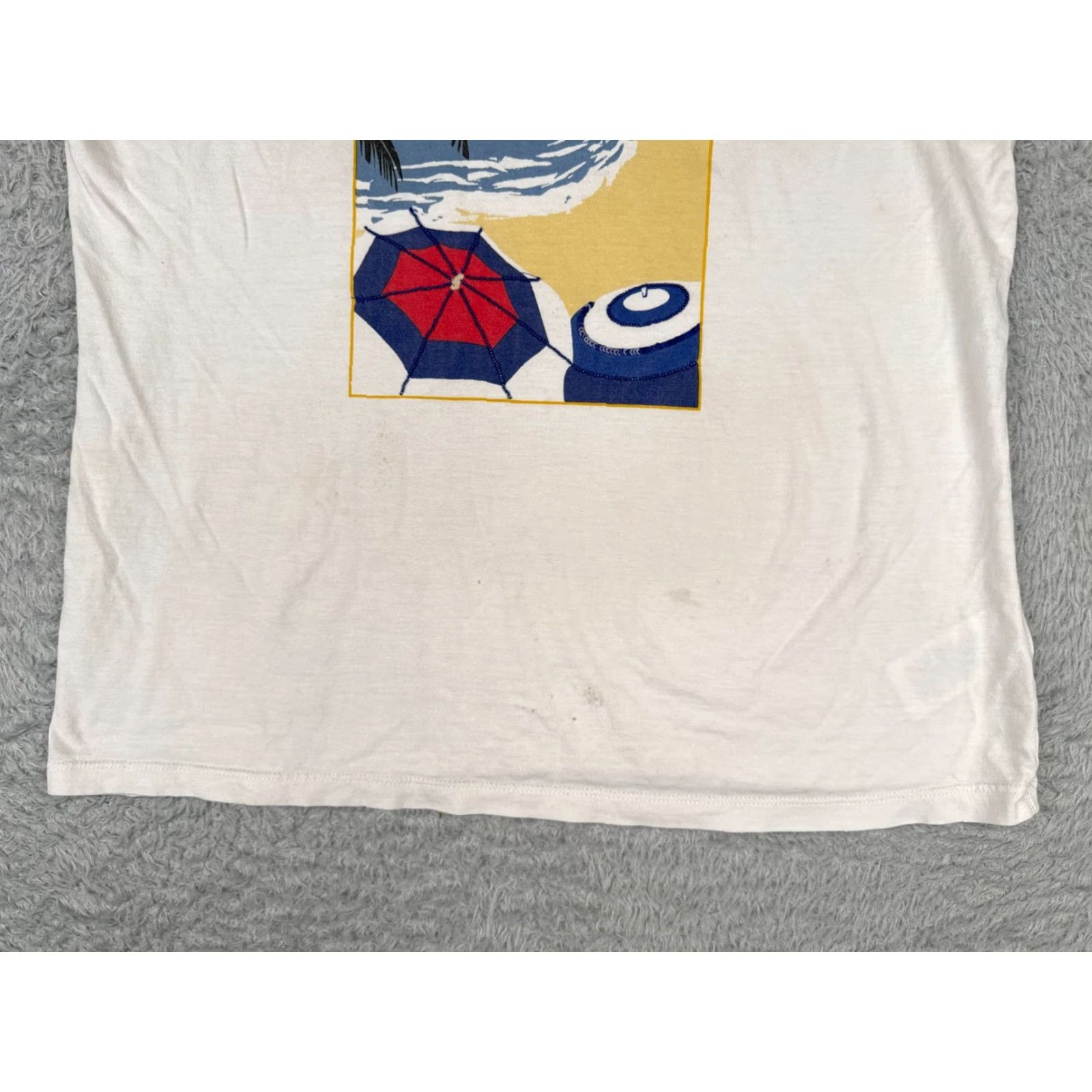 Ralph Lauren VINTAGE Lauren Ralph Lauren Shirt Women Large White Sequin Logo Short Sleeve Casual Beach 90s Size L / US 10 / IT 46 - 5 Thumbnail