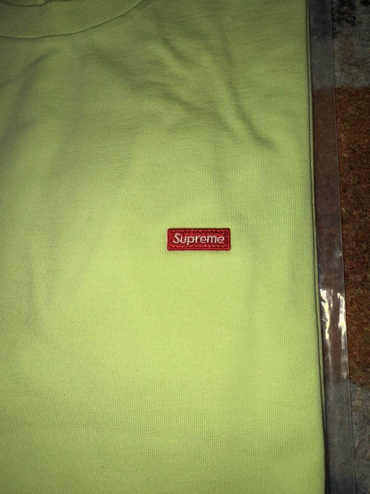 Supreme Supreme Small Box L/S Tee Bright Green (FW24) Size US M / EU 48-50 / 2 - 2 Thumbnail