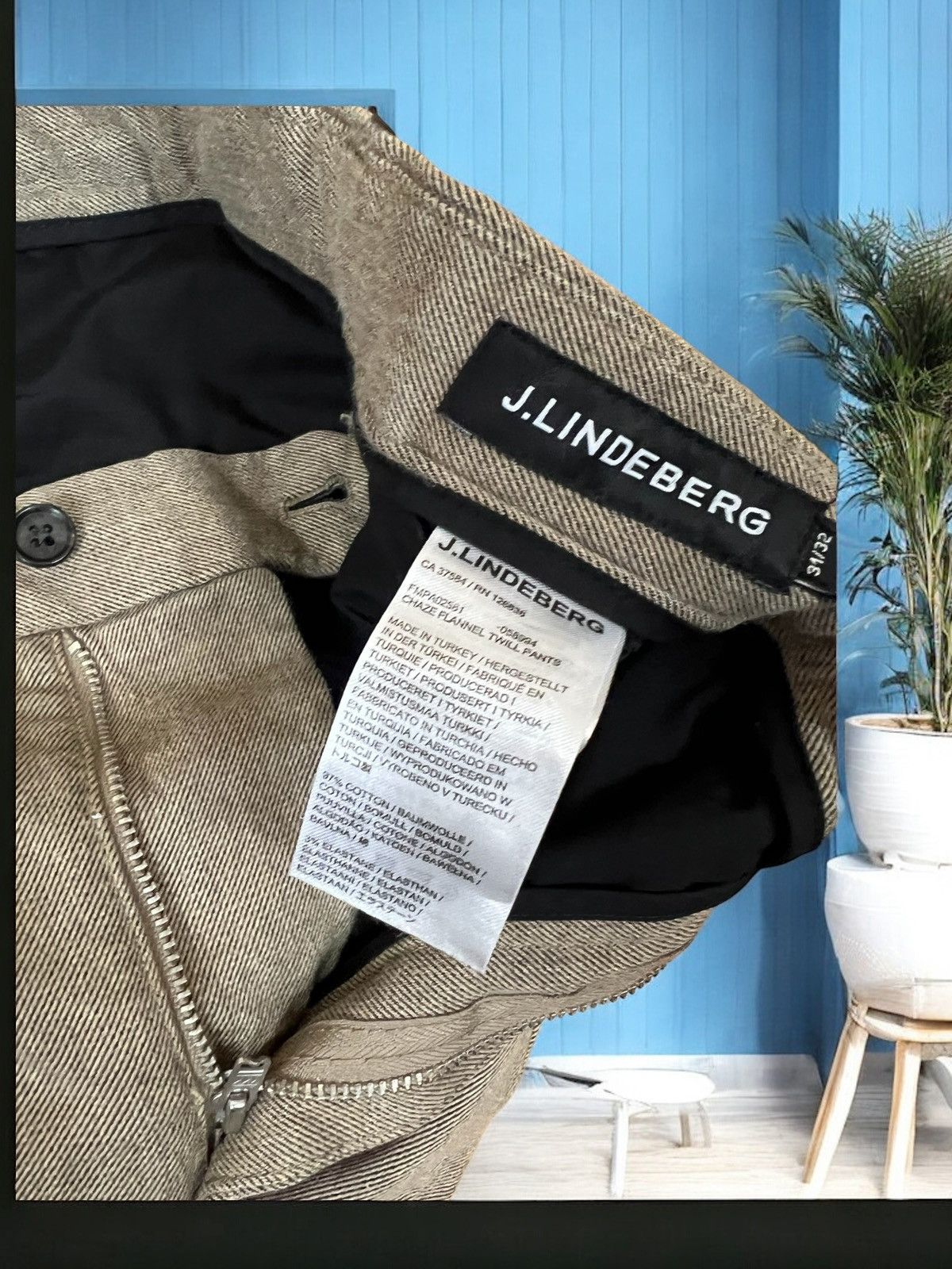 J.Lindeberg J.Lindeberg Chaze Flannel Twill Size W31 L32 Size US 31 - 6 Thumbnail