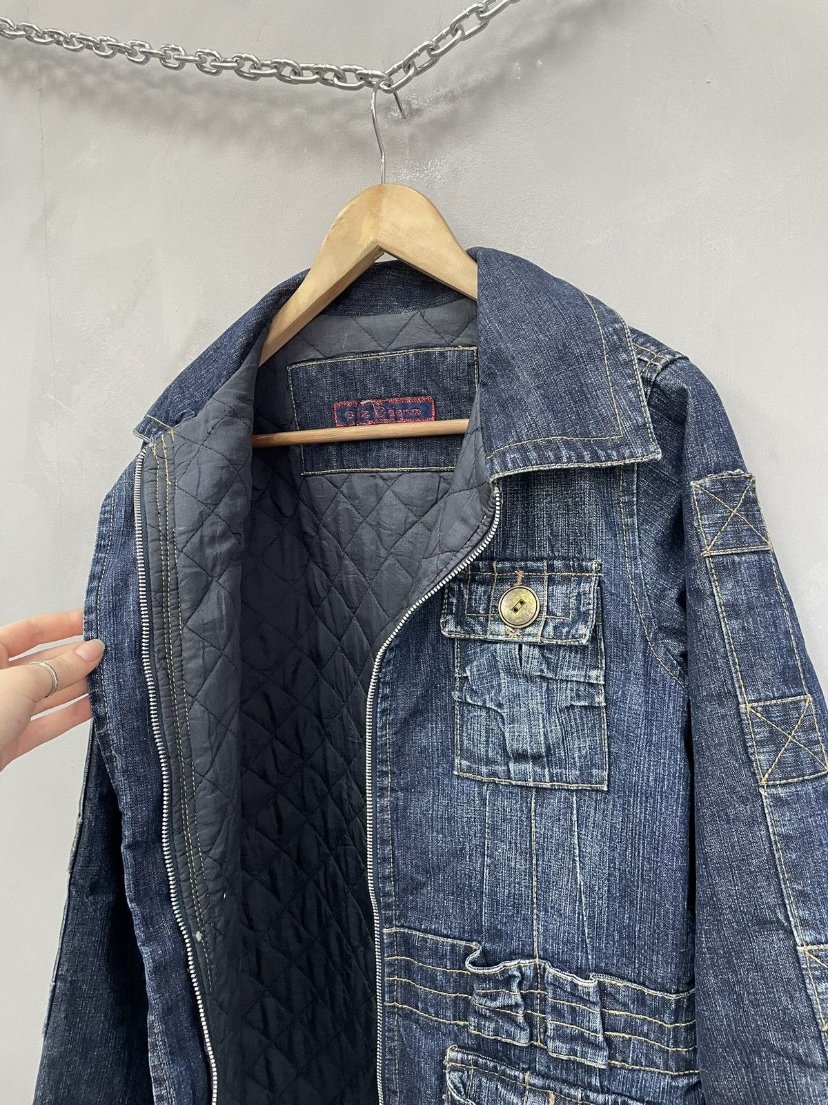 If Six Was Nine If six was nine style denim multipocket denim jacket y2k Size US M / EU 48-50 / 2 - 6 Thumbnail