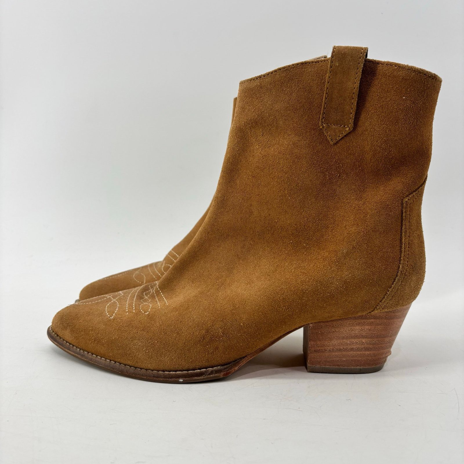 Other Joules Elmwood Womens Size 8 Suede Tan Western Boot Cowboy Size US 8 / IT 38 - 1 Thumbnail