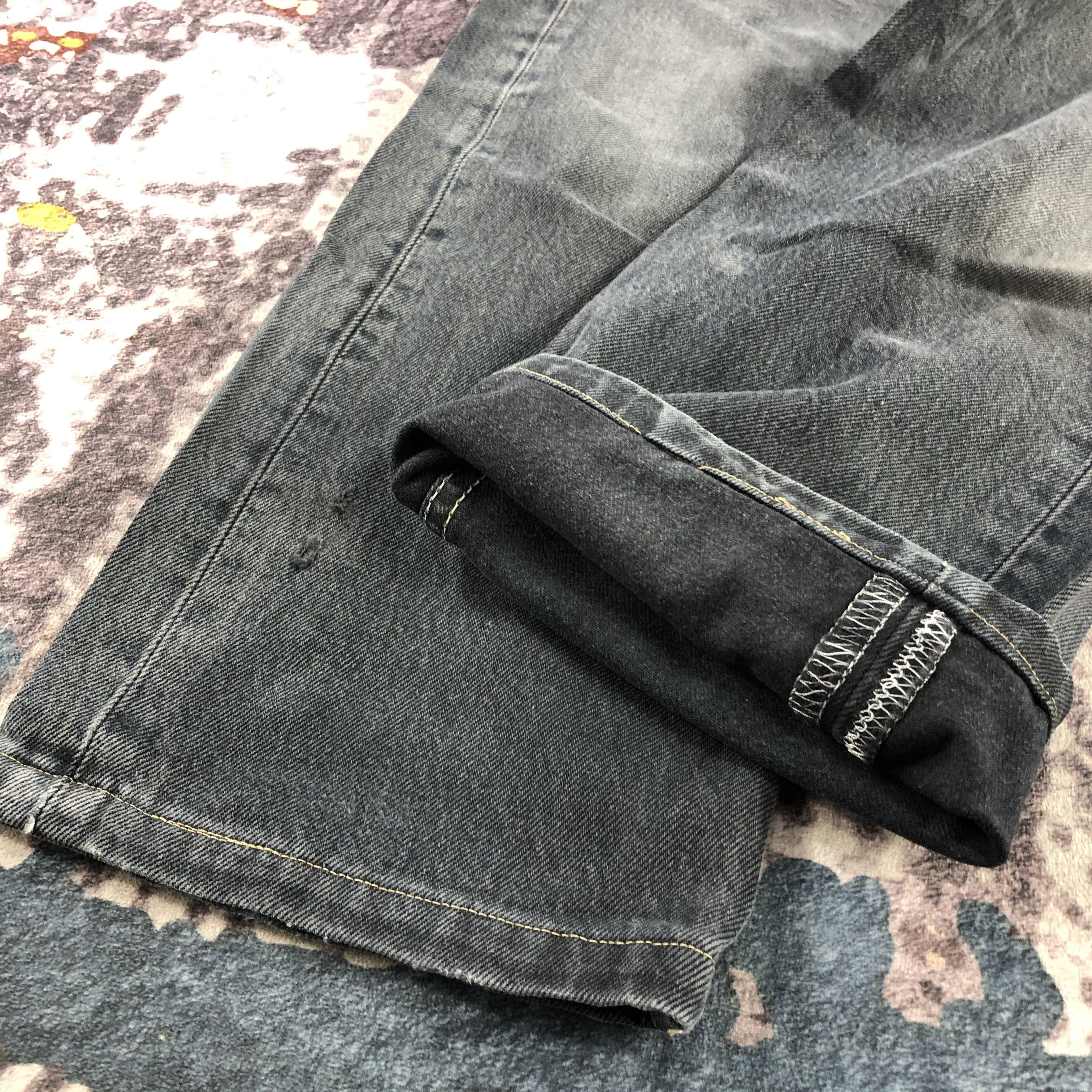 Levi's 90s Vintage Faded Black Levis 501 Jeans-JM3049 Size US 30 / EU 46 - 8 Thumbnail